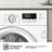 Lavadoras – Secadoras WD3M841BWIES – Lavasecadora, Clase E/B, 8 kg/6 kg, 1400 rpm, Blanco