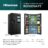 Americanos Cross Door RQ760N4IFE – Frigorífico Americano 4 Puertas Inteligente, Clase E, 577L, Negro