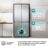 Americanos Cross Door RQ5P470SEIE – Frigorífico Americano 4 Puertas, Clase E , 483L, Inox
