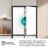 Americanos Cross Door RQ5P470SETE – Frigorífico Americano 4 Puertas, Clase E , 483L, Cristal Blanco