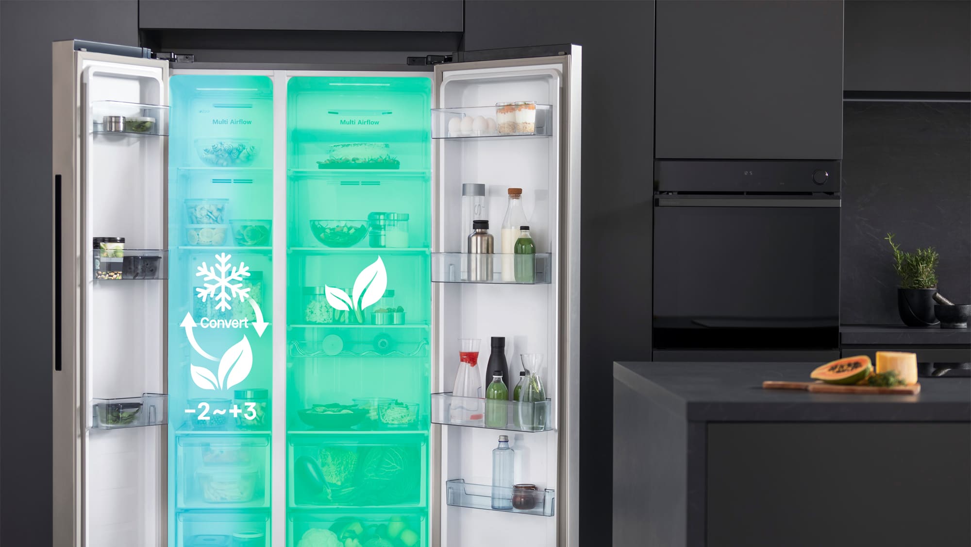 Hisense RS711N4ACE - Frigorífico Americano Side By Side, Clase E, Inox