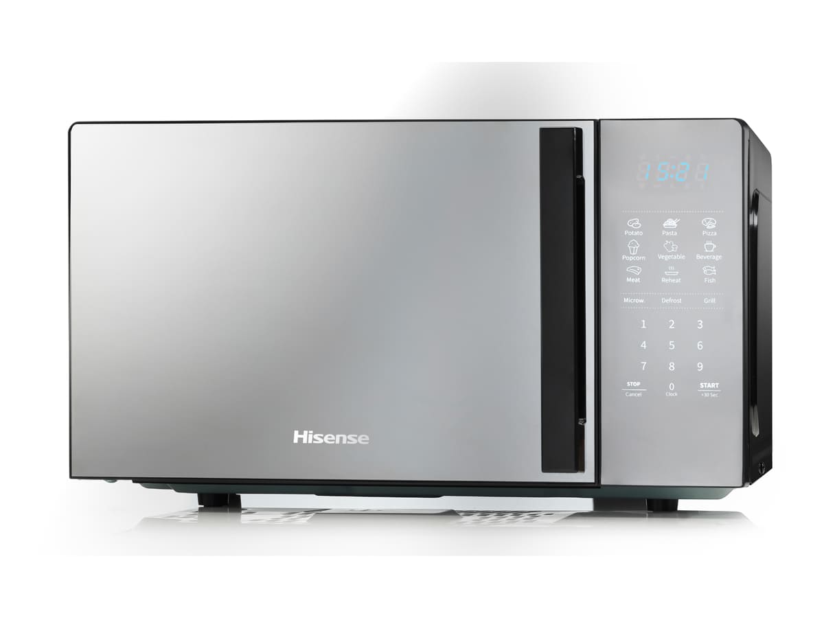 Hisense - H20MOMBS4HG – Microondas Con Grill, 20L, Espejado