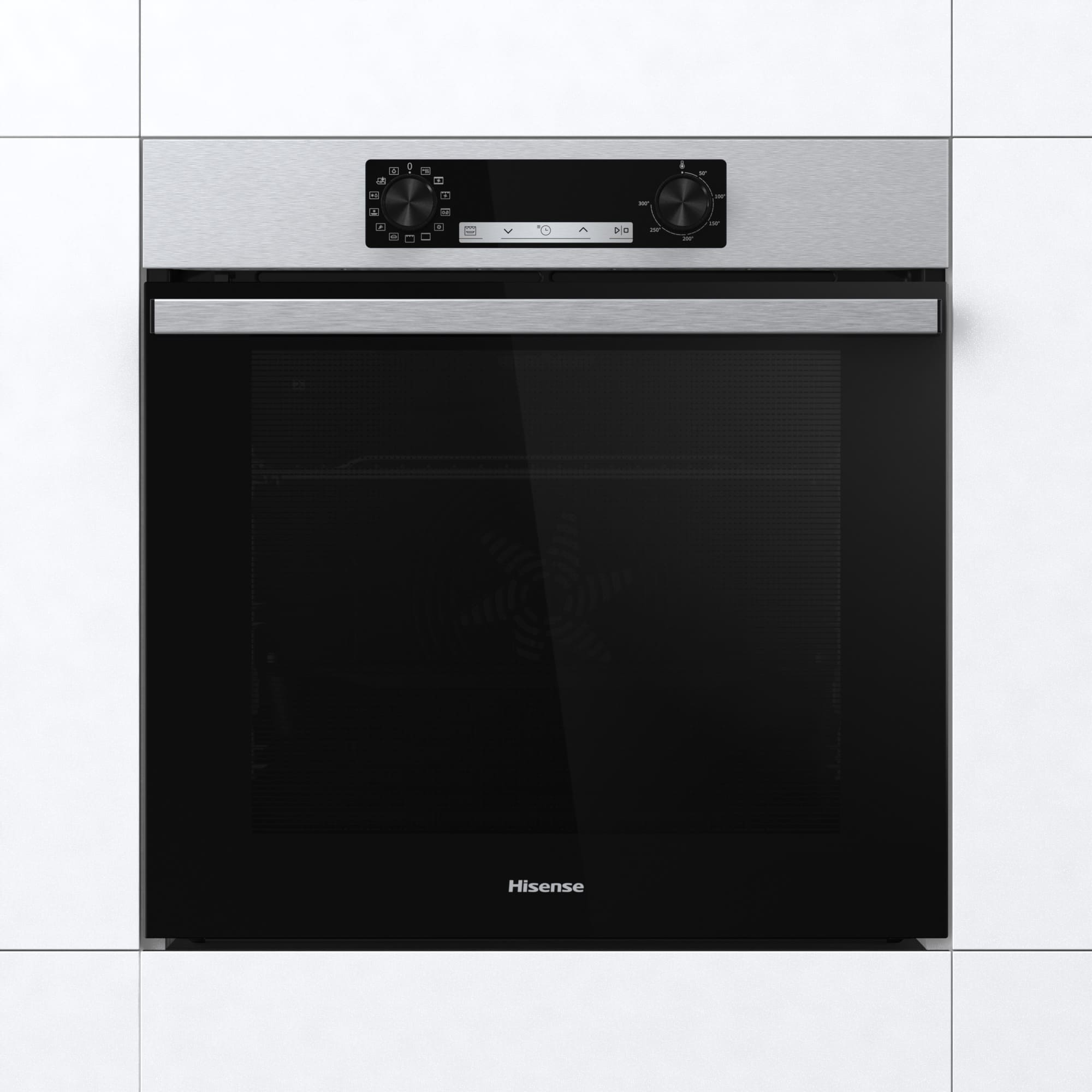 Hisense - BI64213E4PX – Horno Pirolítico, Clase A, 77L, Inox