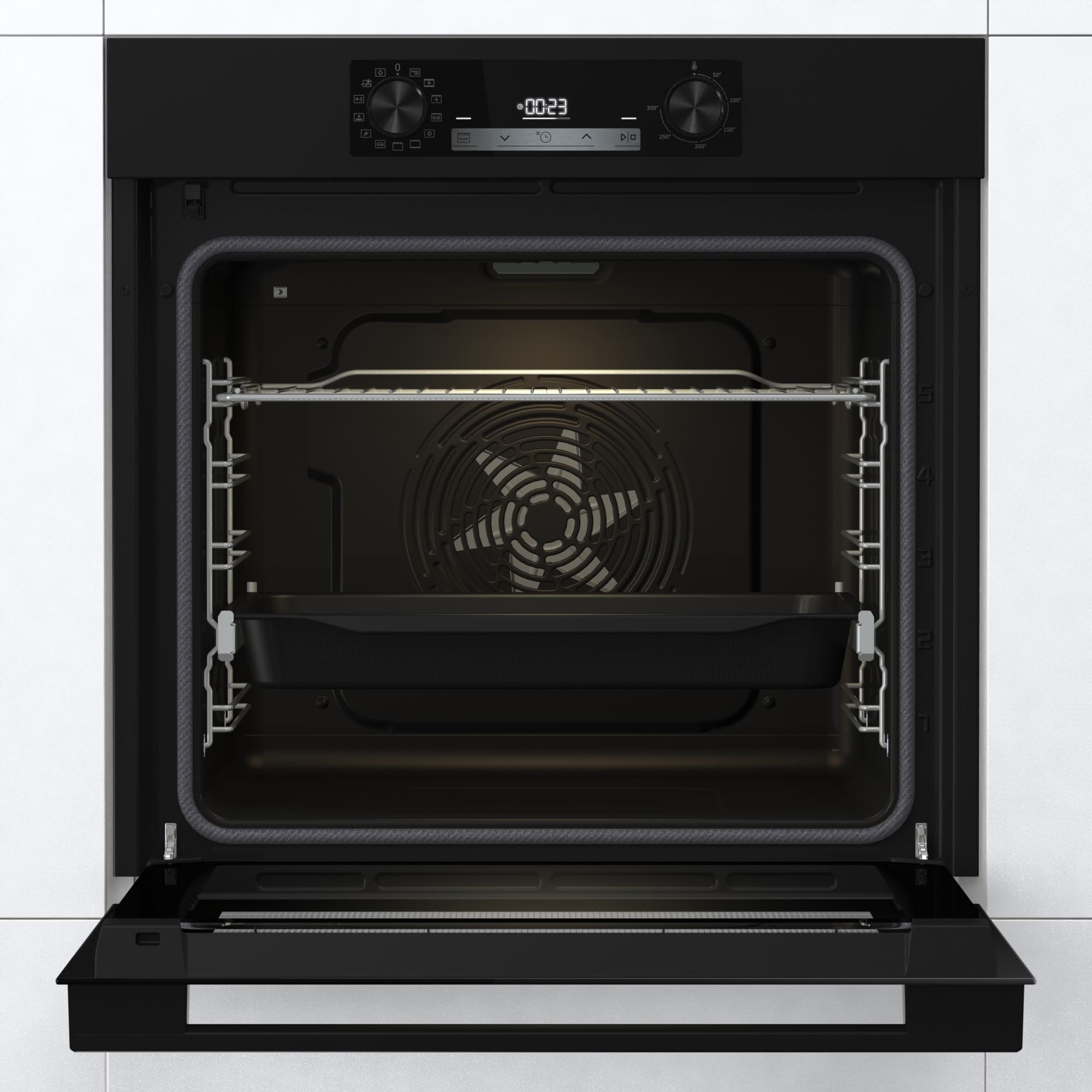 Hisense - BI64213EPB – Horno Pirolítico, Clase A, 77L, Negro