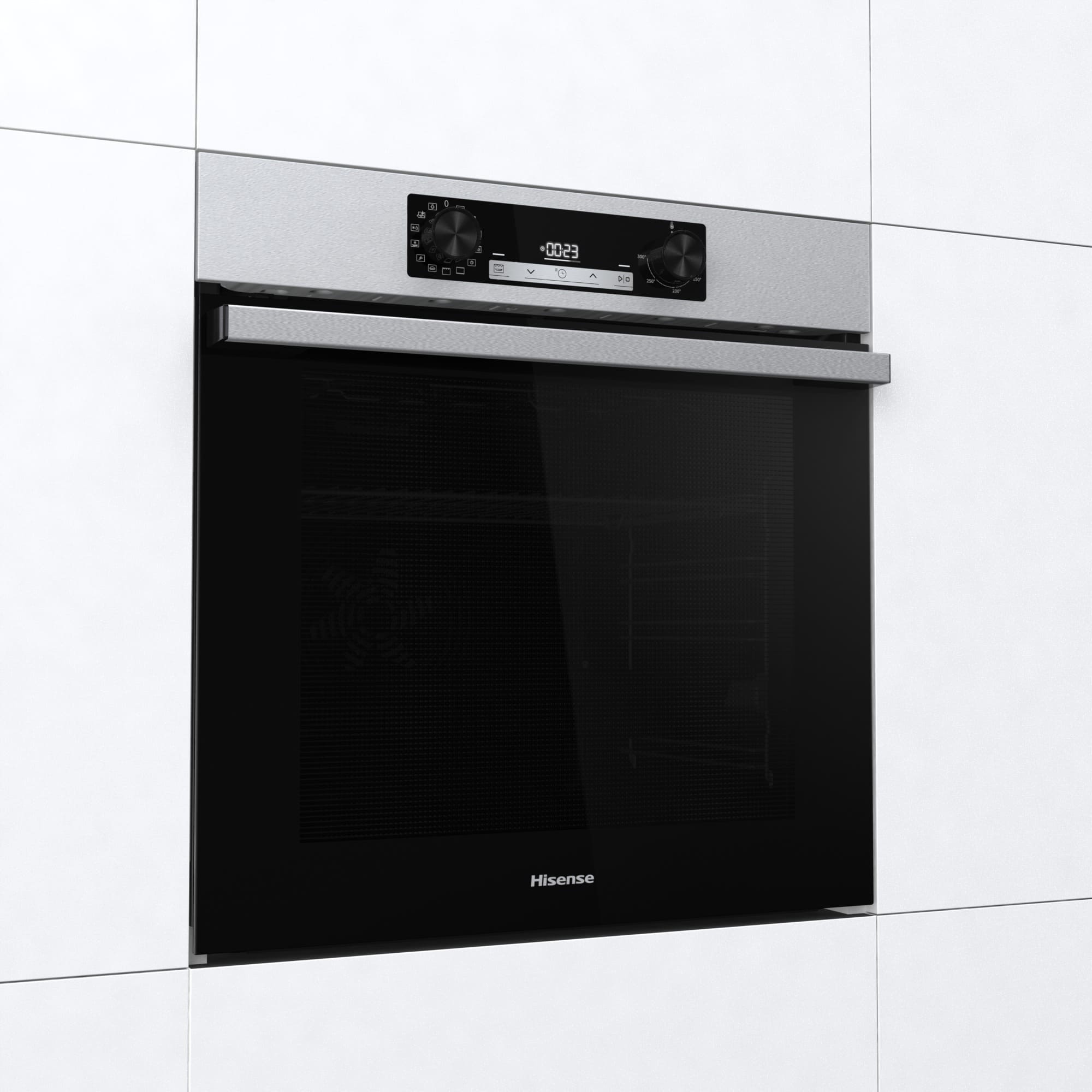 Hisense - BI64213EPX – Horno Pirolítico, Clase A, 77L, Inox