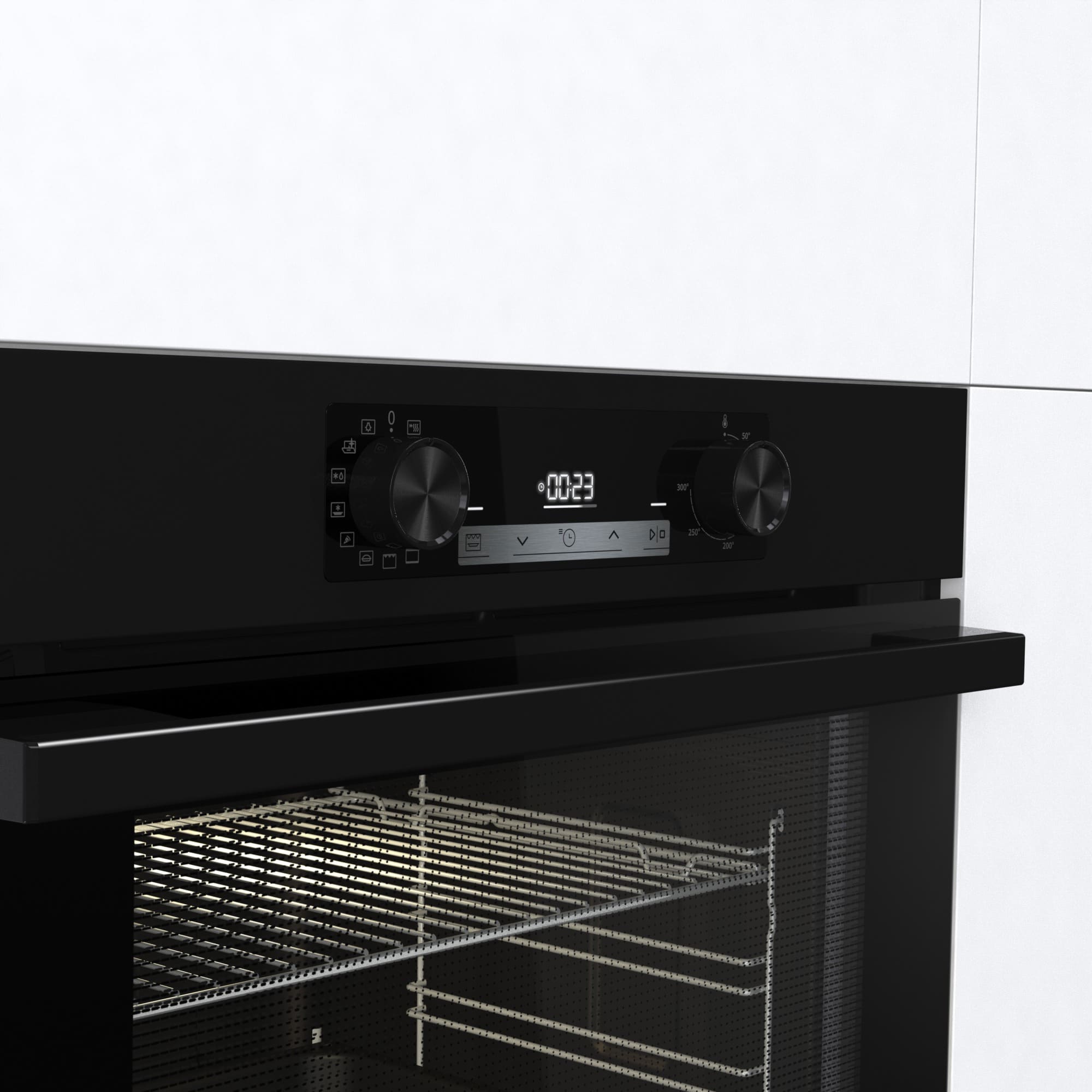 Hisense - BI64213EPB – Horno Pirolítico, Clase A, 77L, Negro