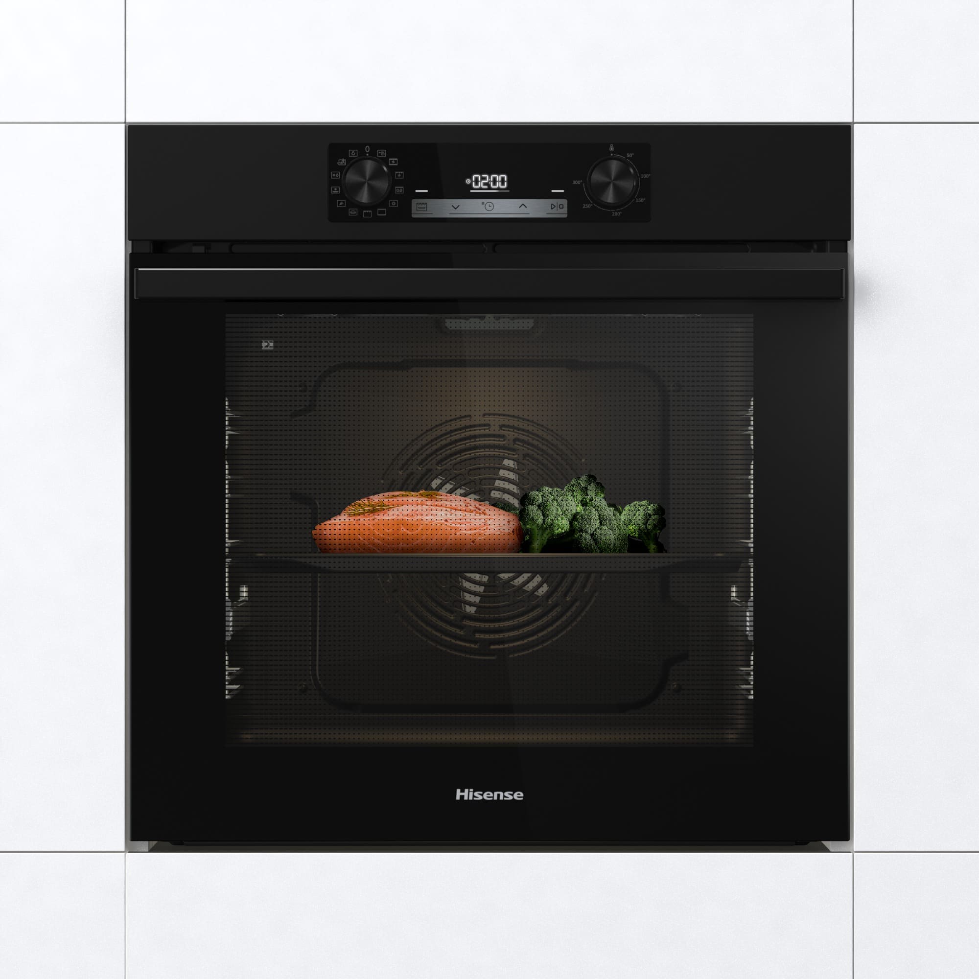 Hisense - BI64213EPB – Horno Pirolítico, Clase A, 77L, Negro