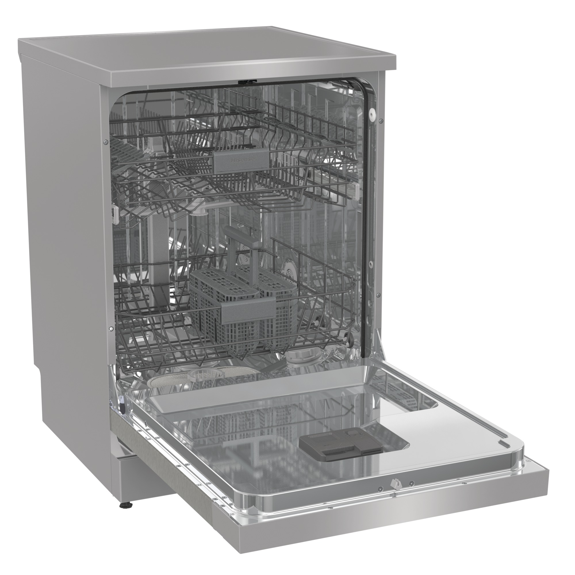 Hisense - HS642C60X – Lavavajillas 60cm, Libre Instalación, Clase C, 14, Inox