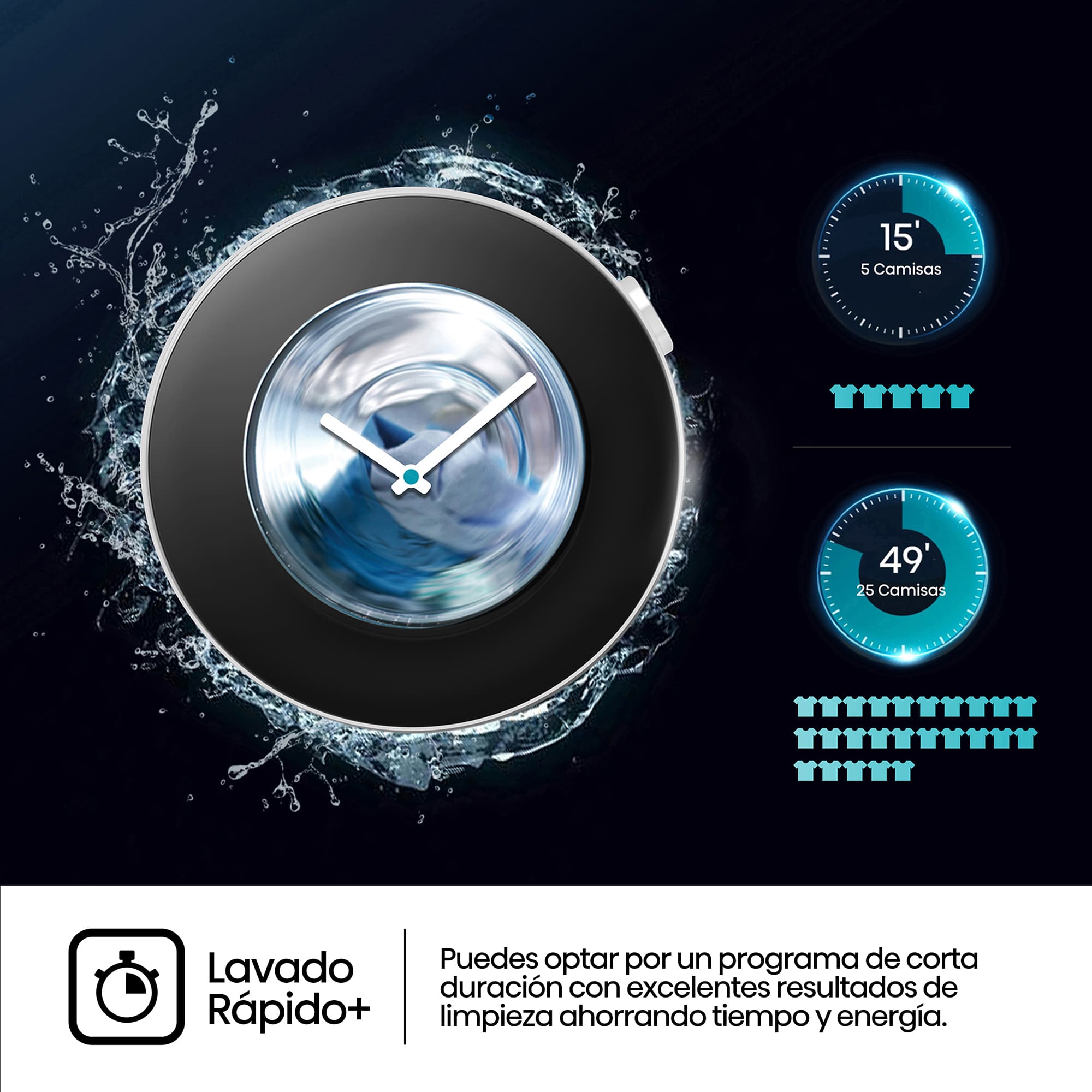 Hisense - WD3S8043BW3 – Lavasecadora, Clase A, 8 kg/5 kg, 1400 rpm, Blanco