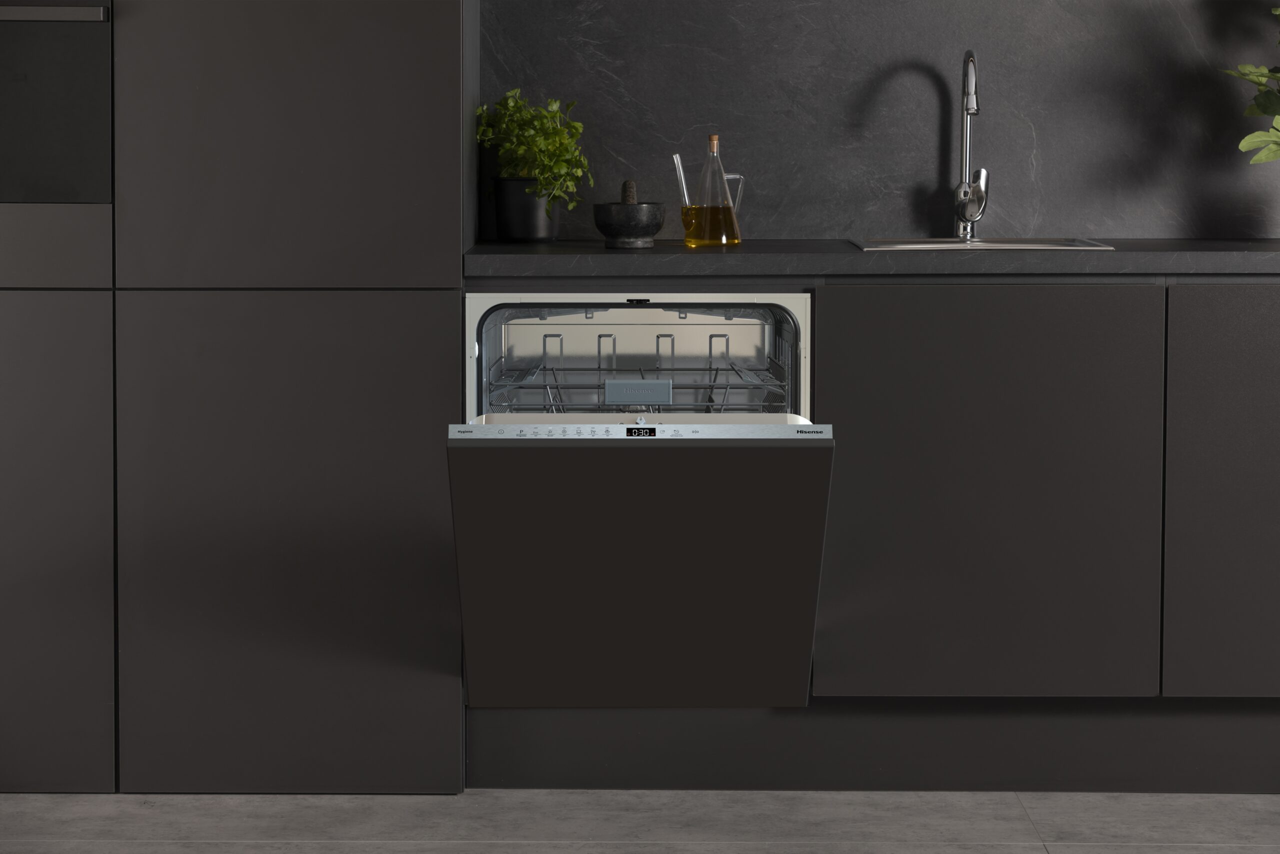 Hisense - HV642D62 – Lavavajillas 60cm, Encastre, Clase D, 14, Integrable