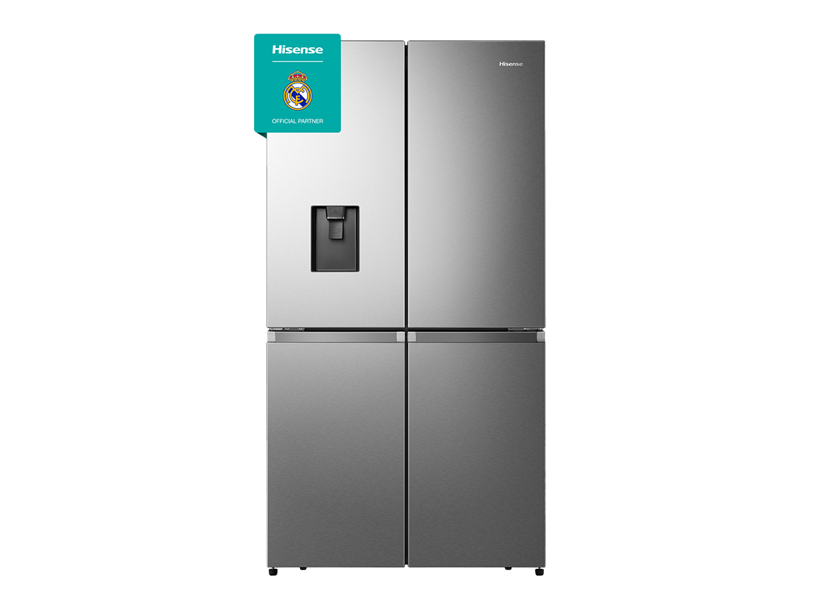 Hisense - RQ758N4SWSE – Frigorífico Americano 4 Puertas, Clase E, 606L, Inox, , 