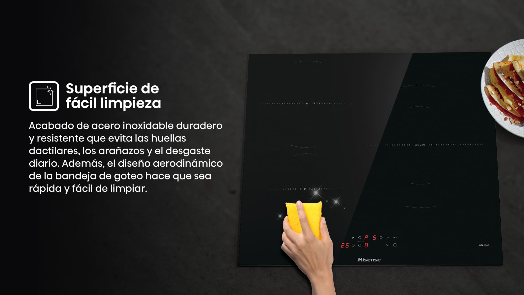 Superficie de fácil limpieza