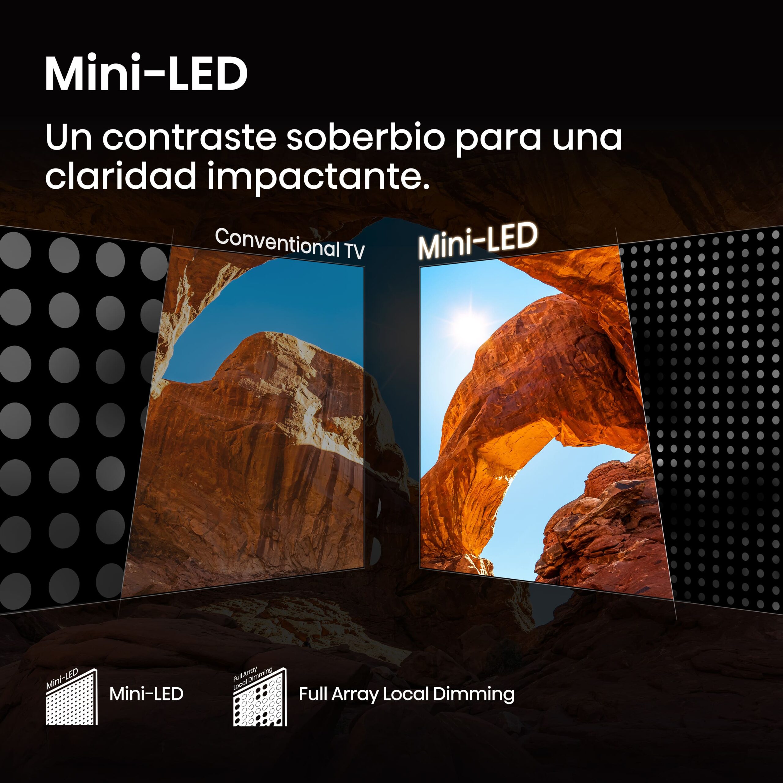 Hisense - Serie U7Q Mini-LED TV 65U7Q 65 pulgadas con Quantum Dot Colour