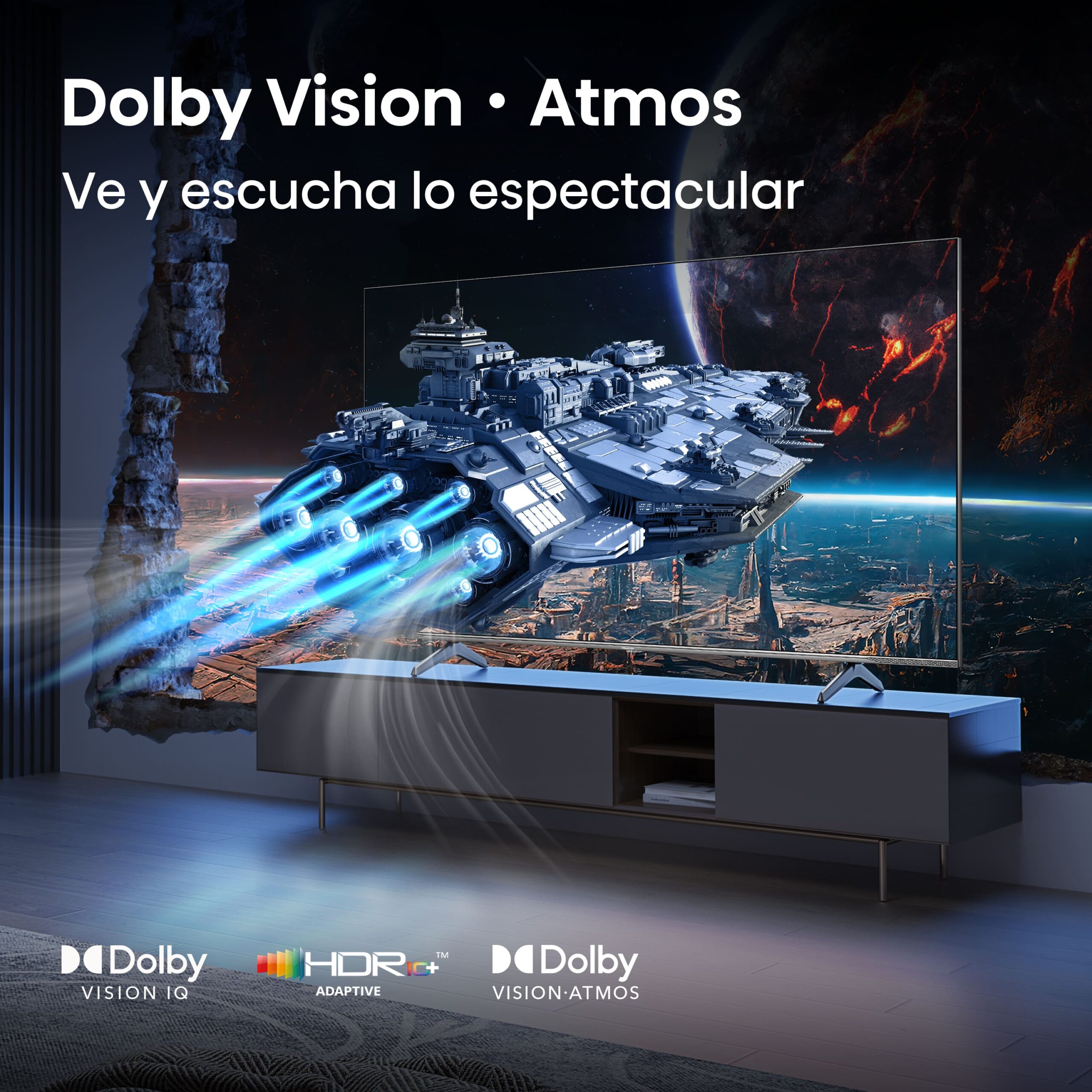 Hisense - Serie E7Q PRO QLED TV 65E7Q Pro Gaming TV 65 pulgadas con Modo Juego de 144Hz