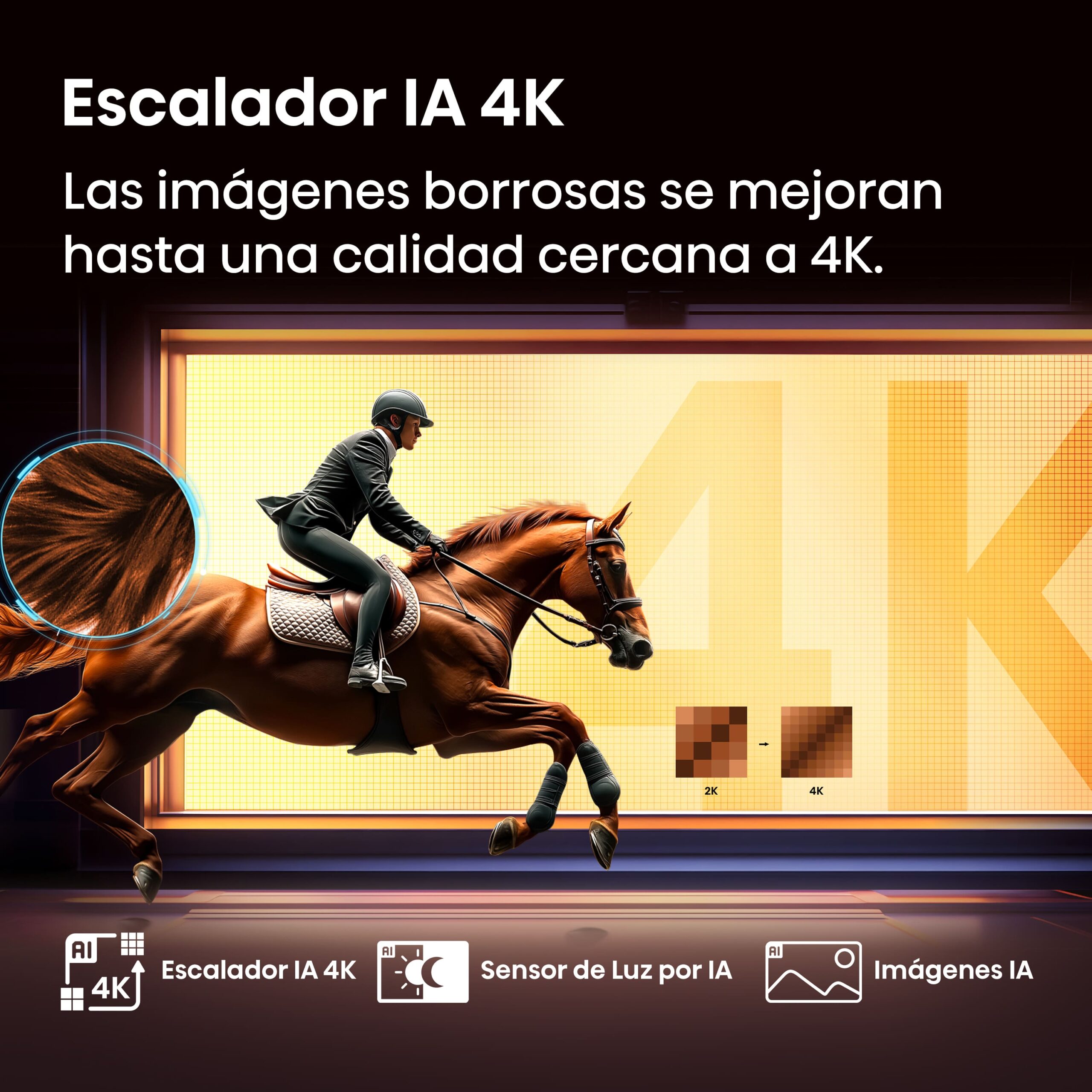 Hisense - Serie E7Q QLED TV 65E7Q Smart TV 65 pulgadas con Dolby Vision & Atmos