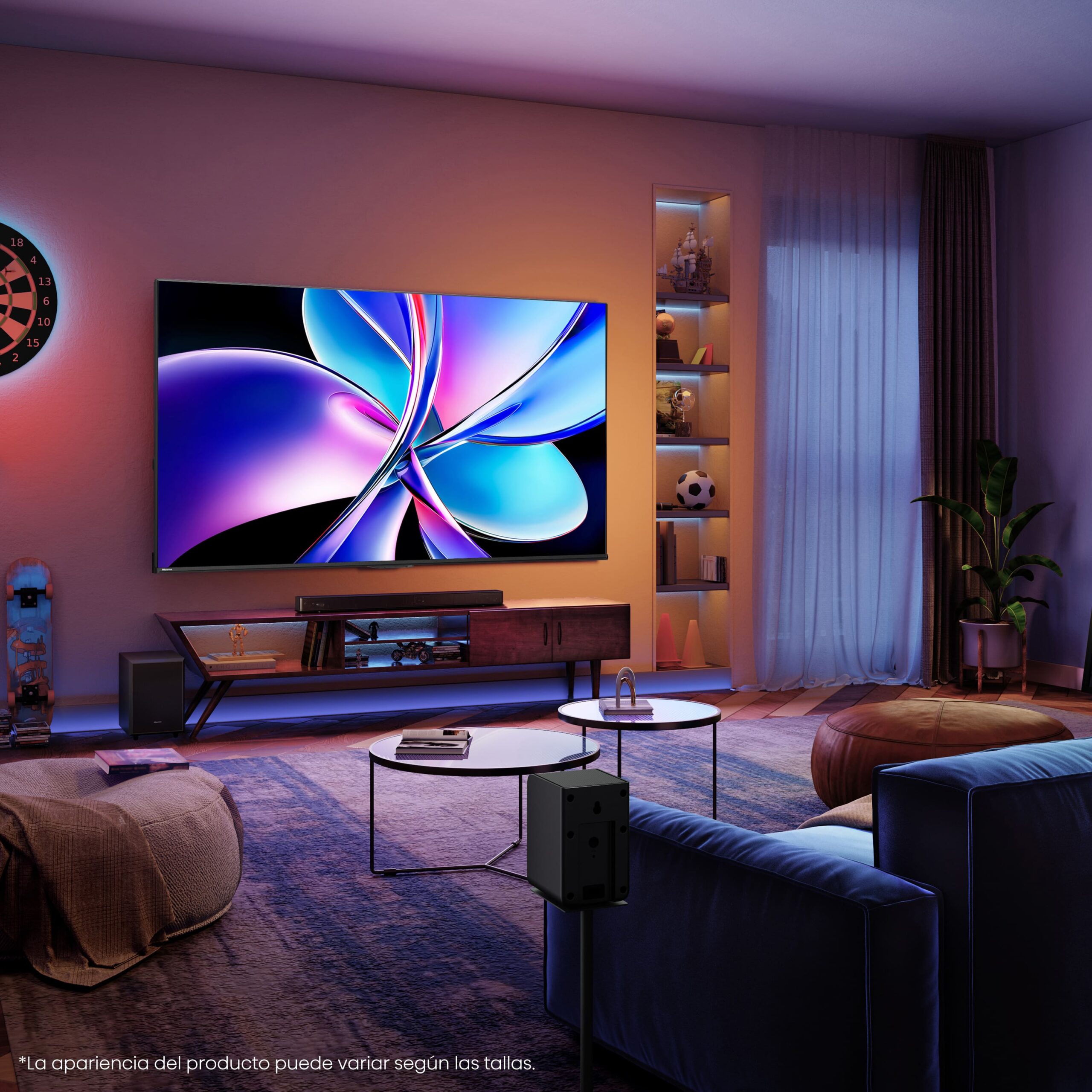 Hisense - Serie E7Q PRO QLED TV 65E7Q Pro Gaming TV 65 pulgadas con Modo Juego de 144Hz