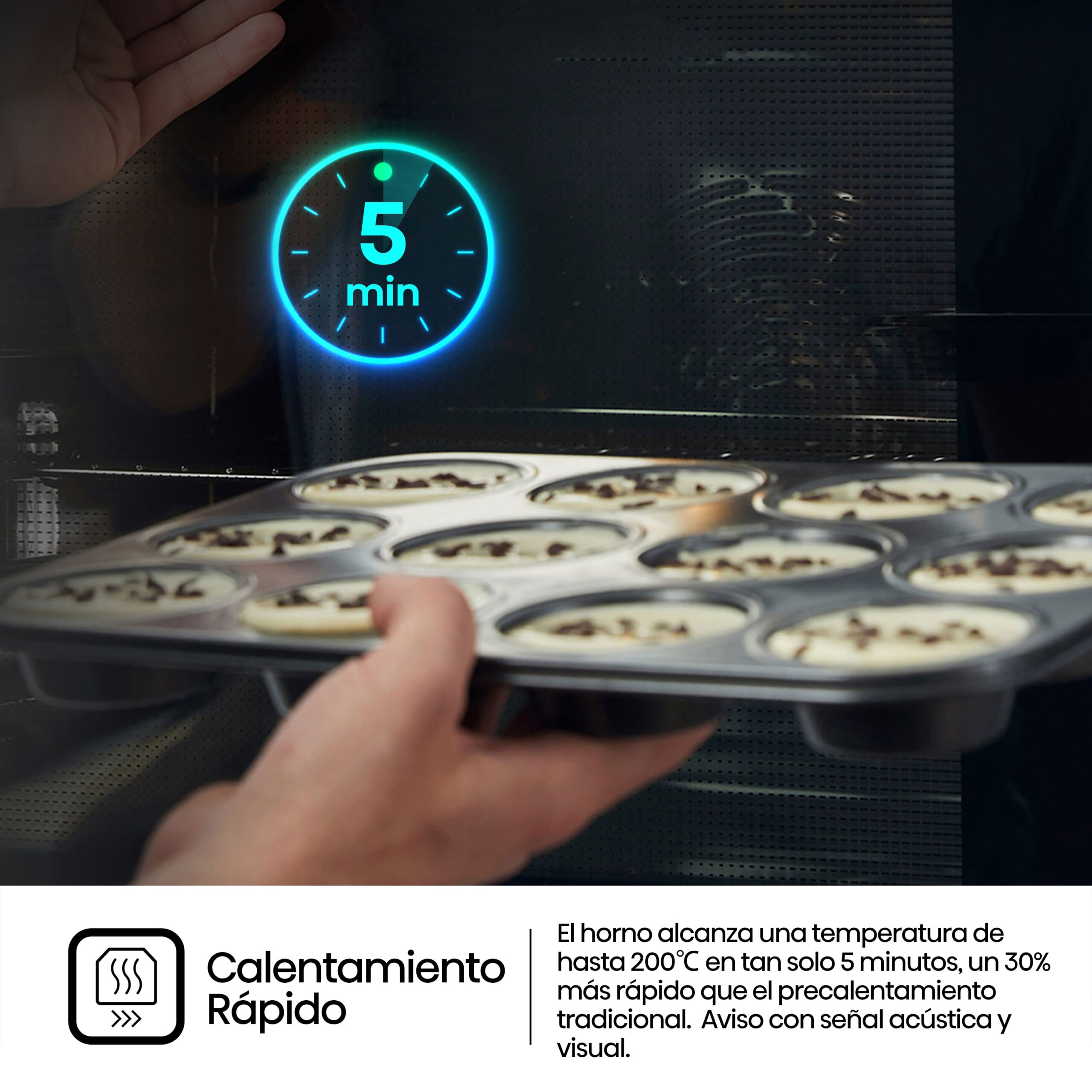 Hisense - BSA66334PX – Horno Pirolítico, Cocción Vapor Con Depósito, Clase A+, 77L, Inox
