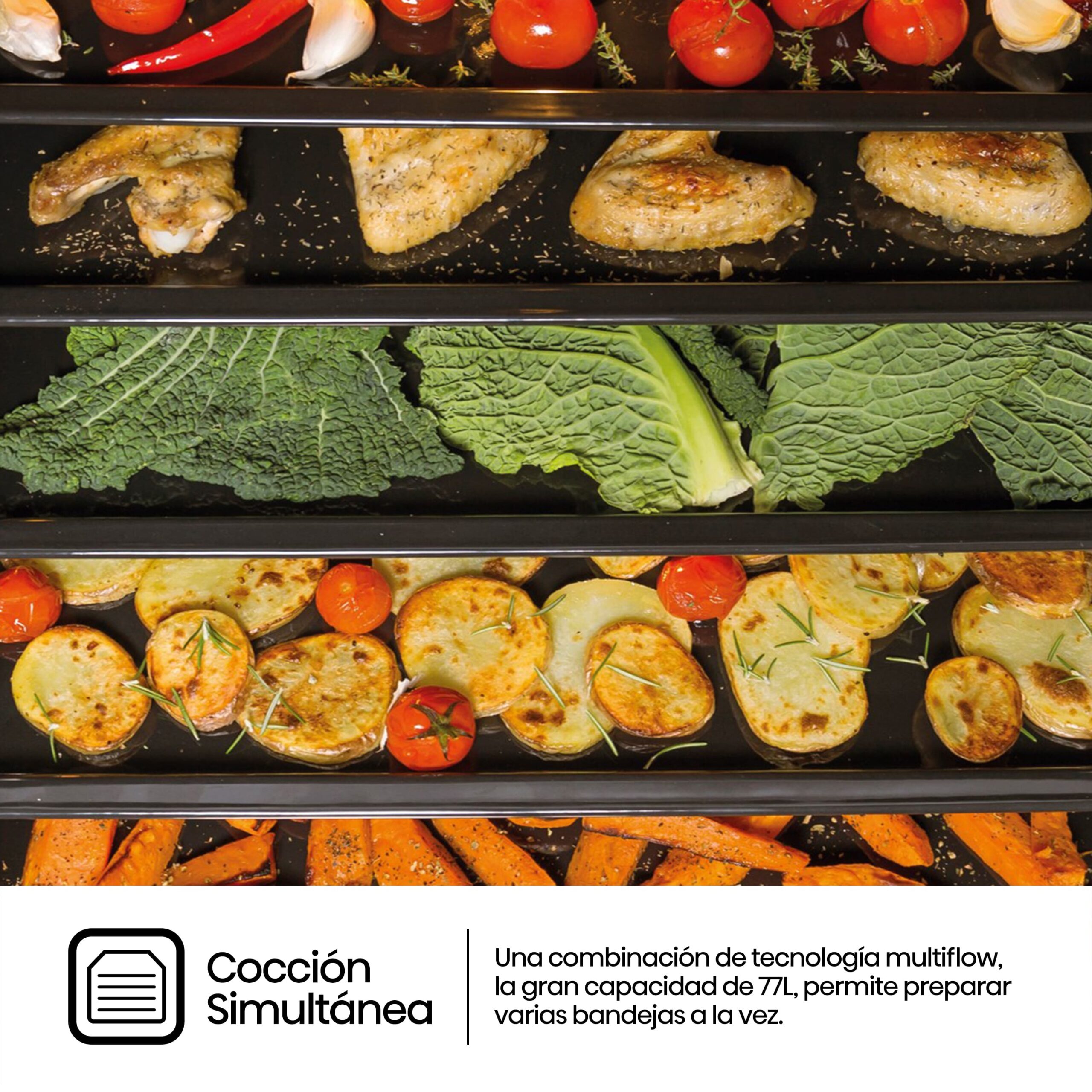 Hisense - BSA66334PX – Horno Pirolítico, Cocción Vapor Con Depósito, Clase A+, 77L, Inox
