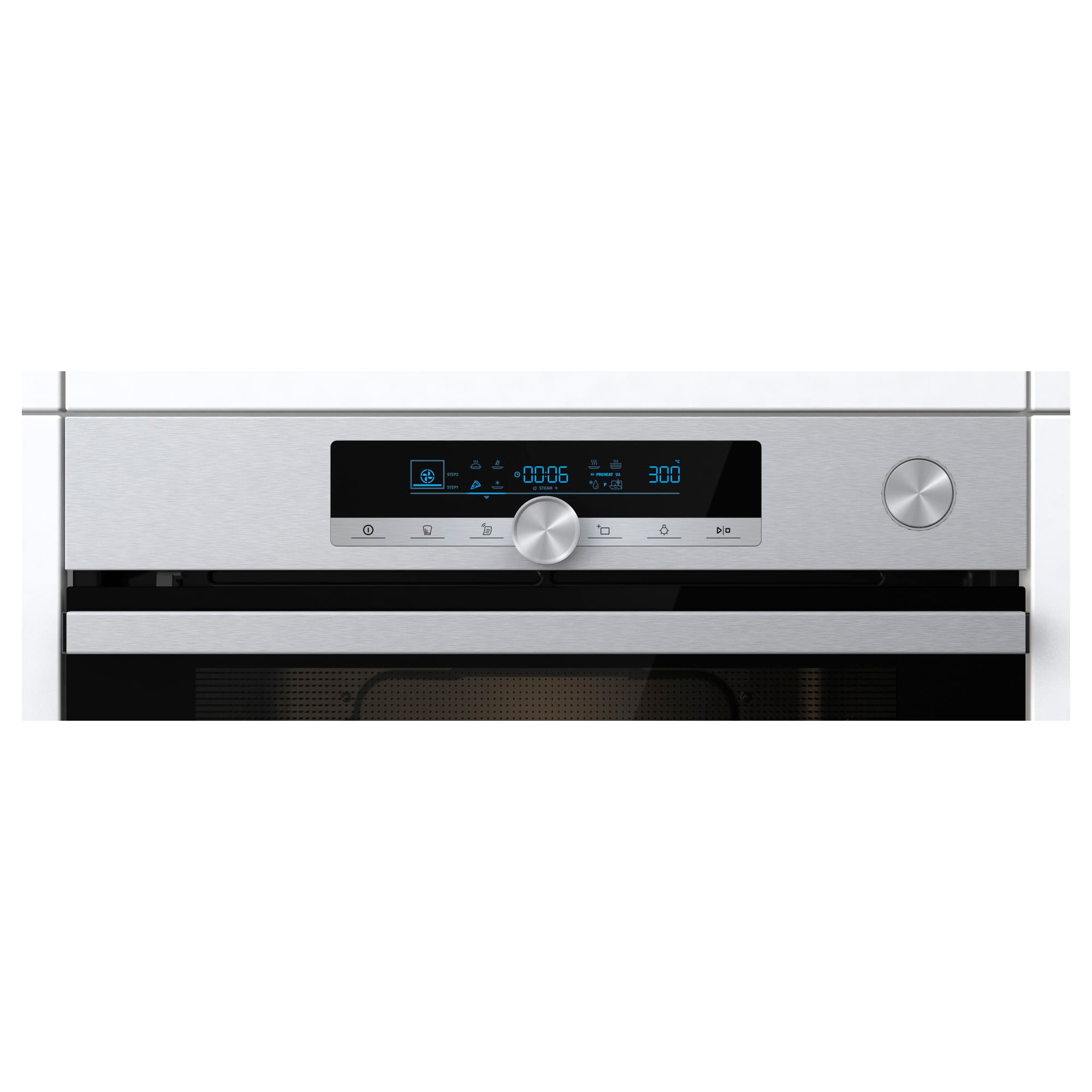 Hisense - BSA66334PX – Horno Pirolítico, Cocción Vapor Con Depósito, Clase A+, 77L, Inox