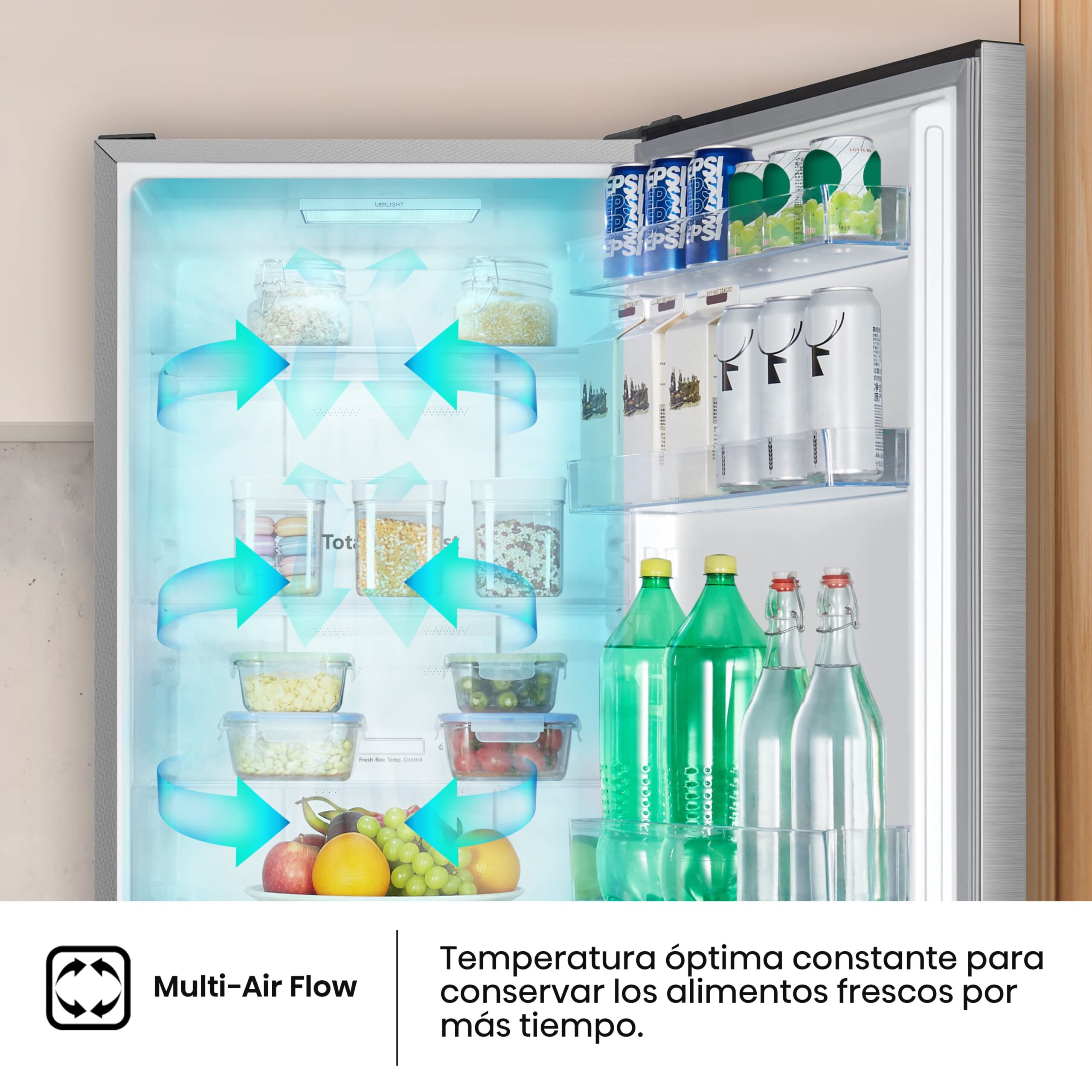Hisense - RB390N4BCC – Frigorífico Combi 2 Puertas, Clase C , 304L, Inox