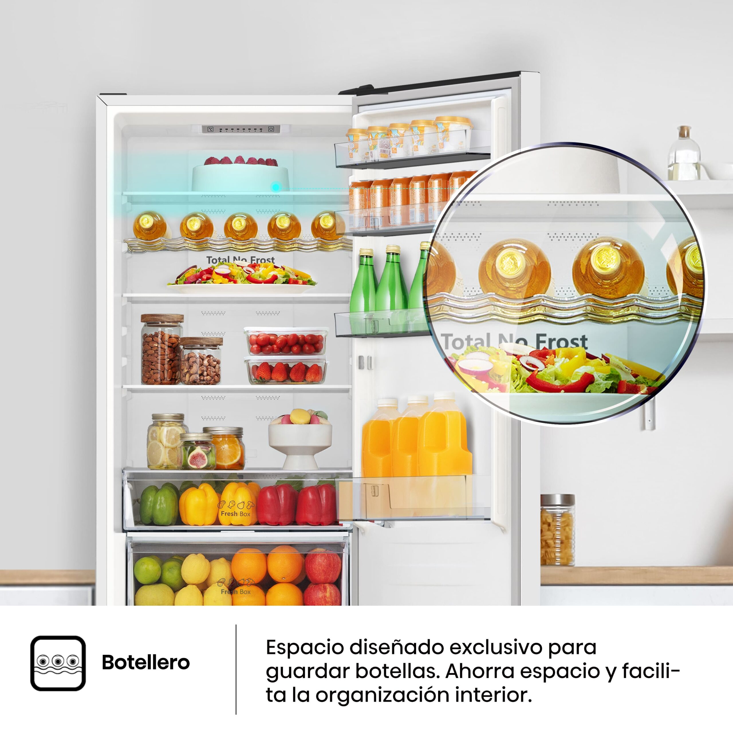 Hisense - RB440N4AWC – Frigorífico Combi 2 Puertas, Clase C , 336L, Blanco