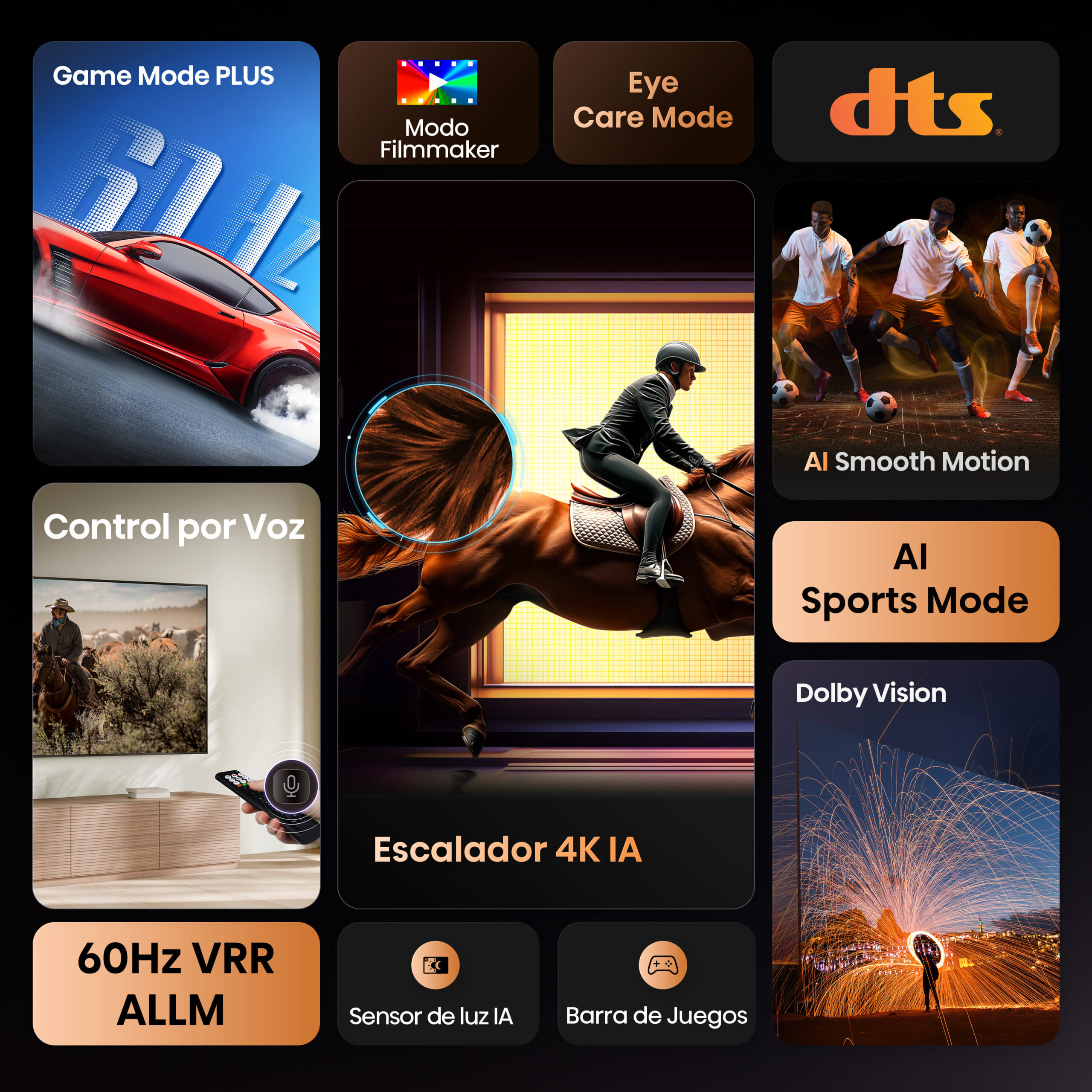 Hisense - Serie A6Q TV 4K 65A6Q, VIDAA Smart TV 65 pulgadas con Dolby Vision