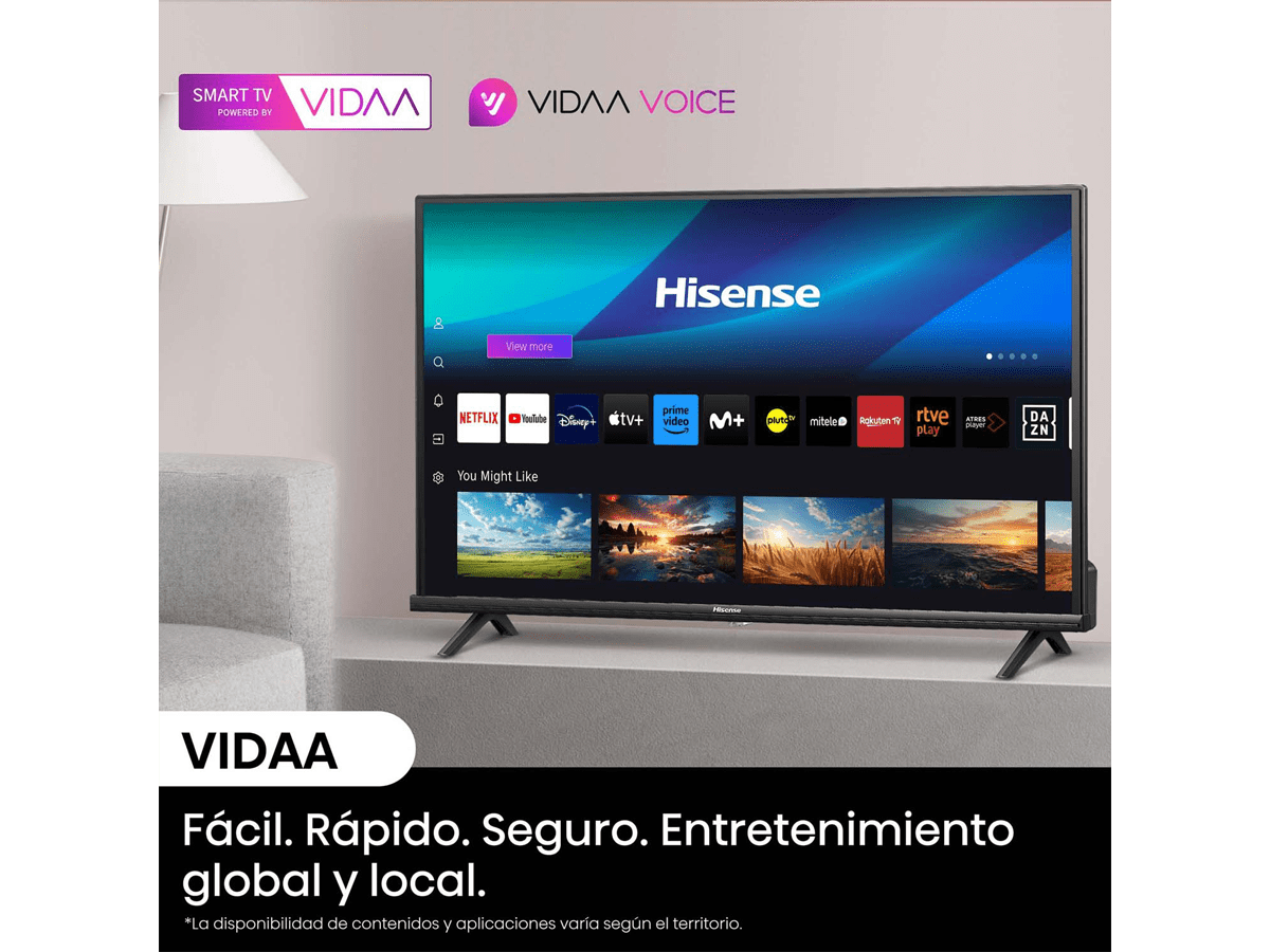 Hisense - Smart TV HD A4N, TV con Modo Juego