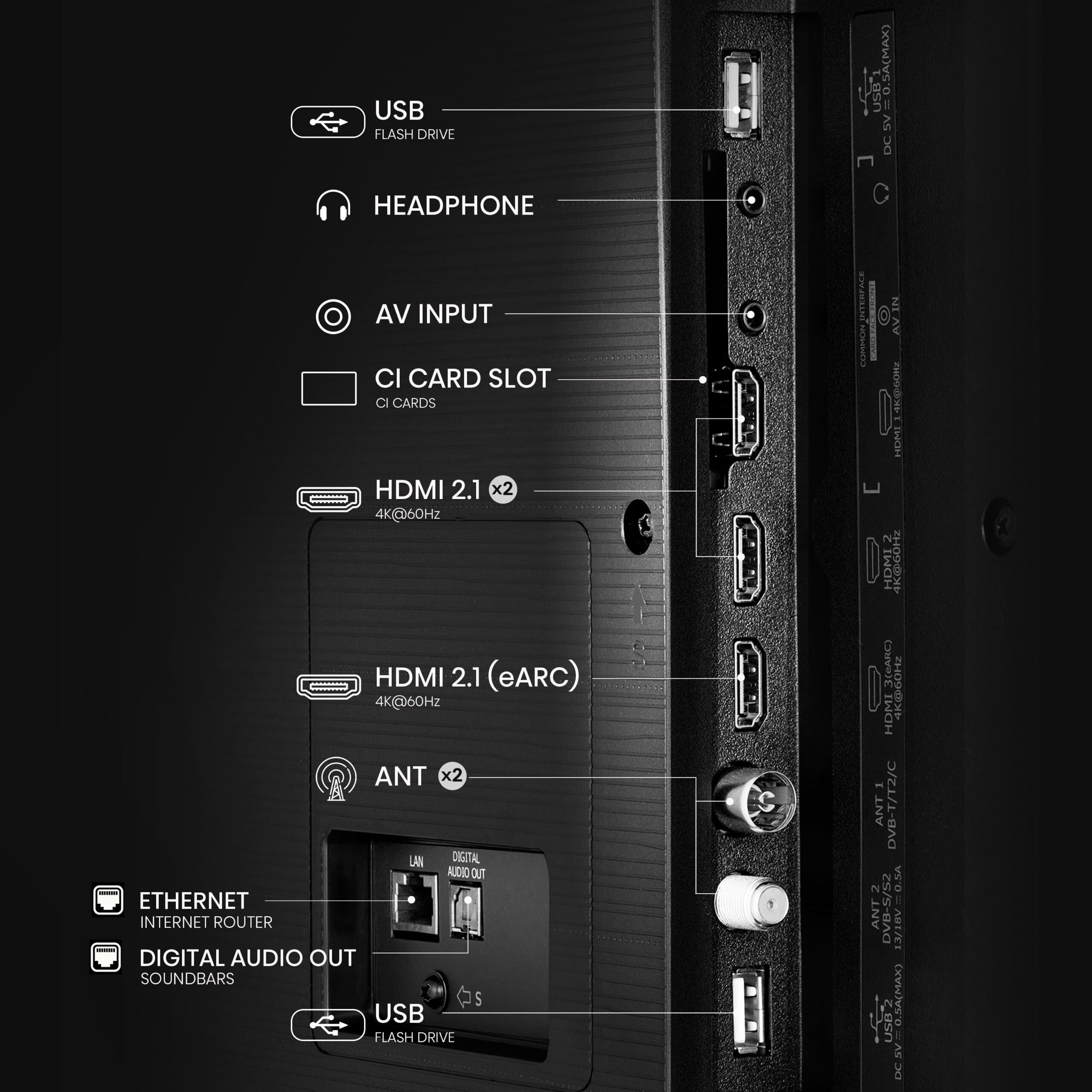 Hisense - Serie A6Q TV 4K 65A6Q, VIDAA Smart TV 65 pulgadas con Dolby Vision