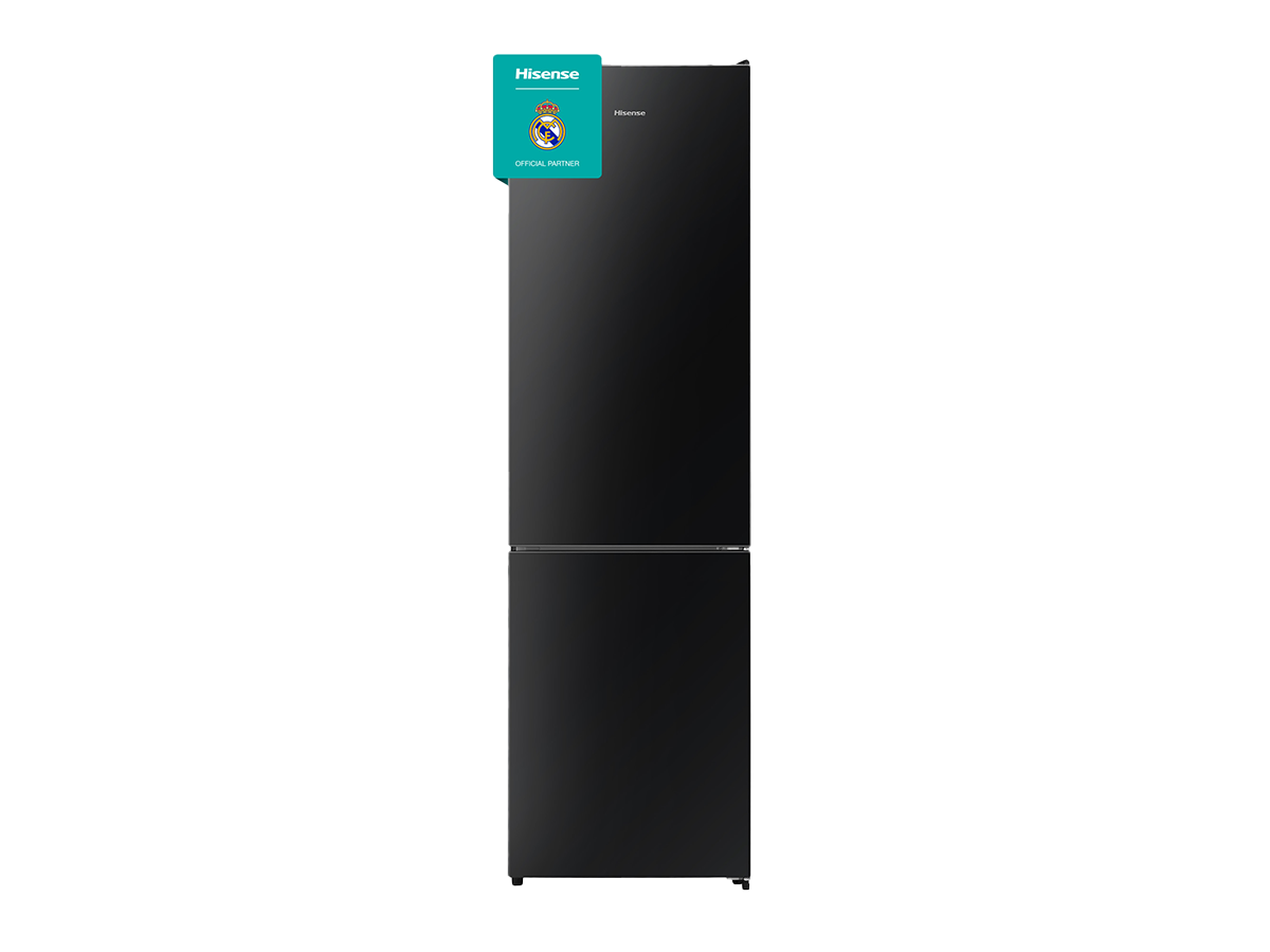Hisense - RB440N4GBD – Frigorífico Combi 2 Puertas, Clase D , 336L, Cristal Negro, , 