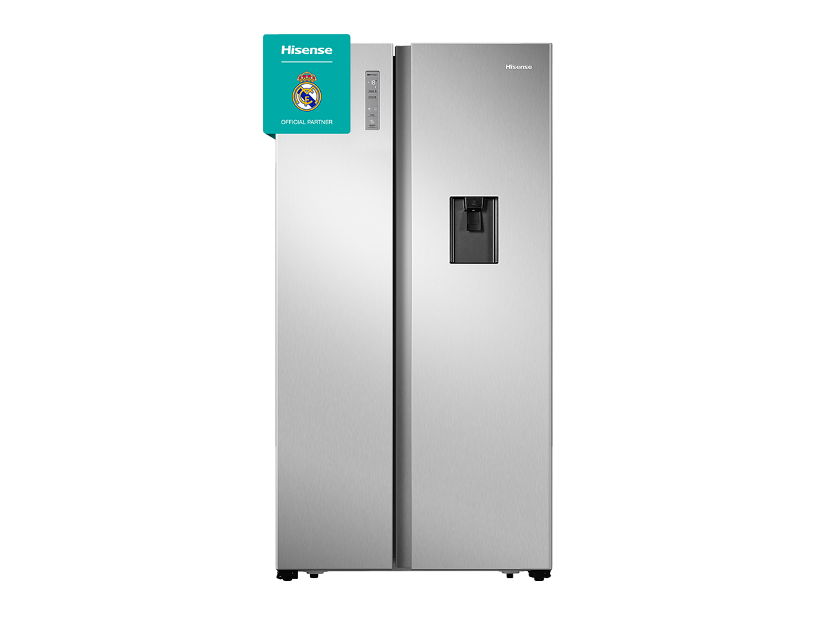 Hisense - RS677N4WCD – Frigorífico Americano Side By Side, Clase D , 519L, Inox, , 