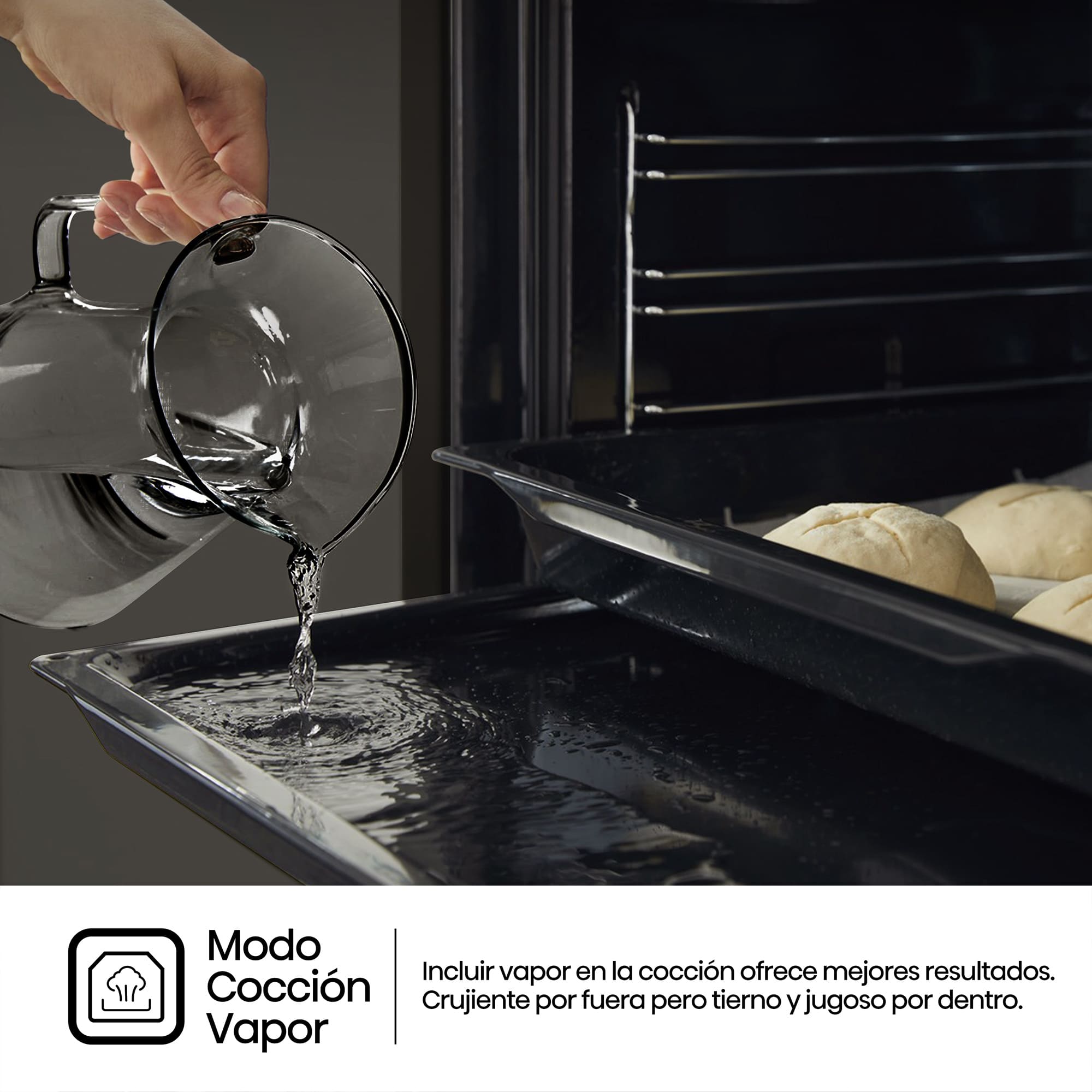 Hisense - BI64213E15PX – Horno Pirolítico, Clase A+, 77L, Inox