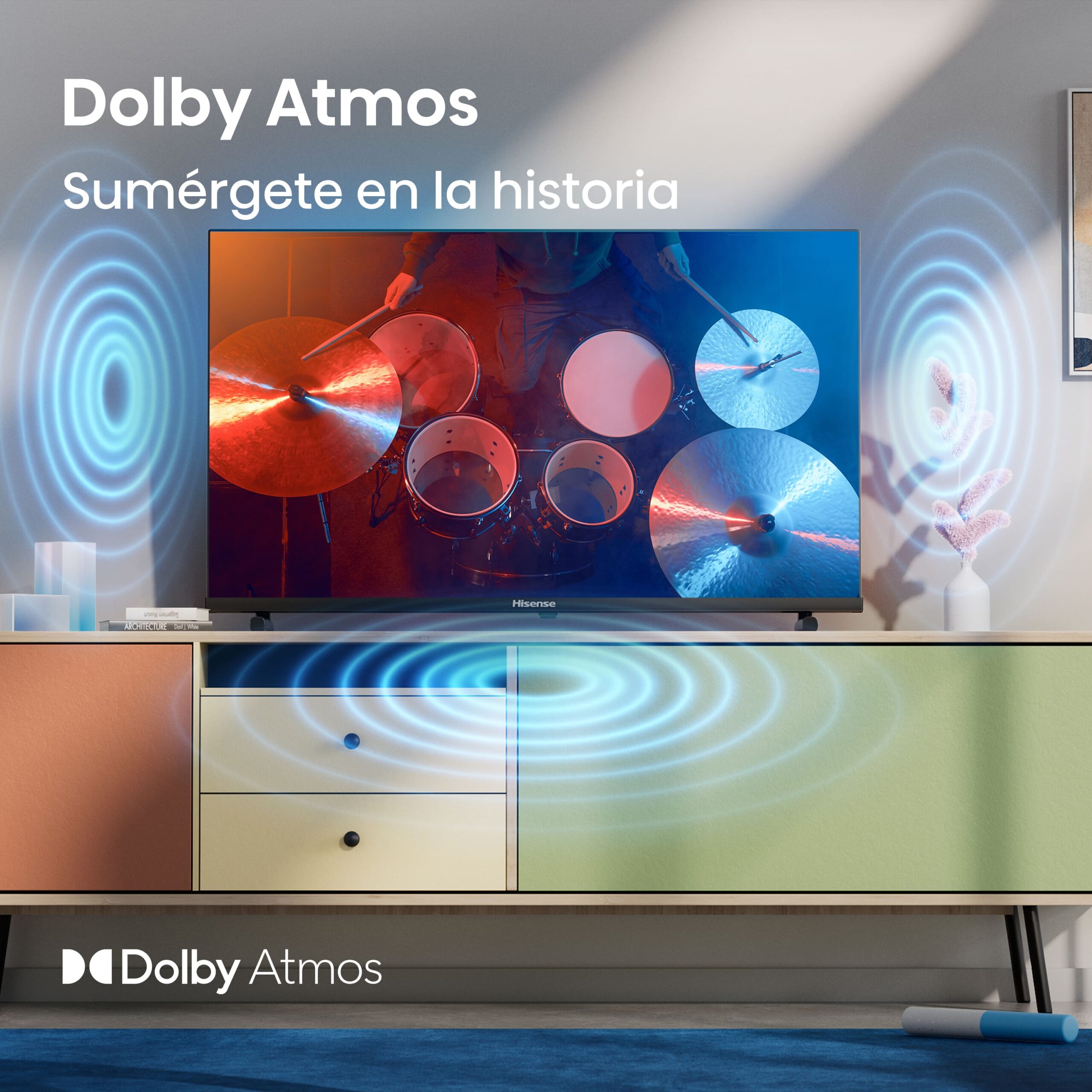 Hisense - Serie A5Q QLED TV 40A5Q Smart TV 40 Pulgadas TV con Dolby Atmos