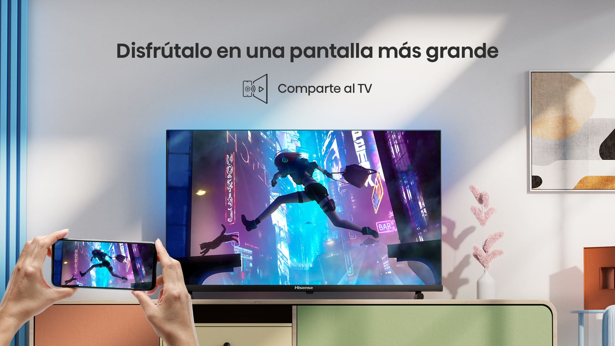 Comparte al TV