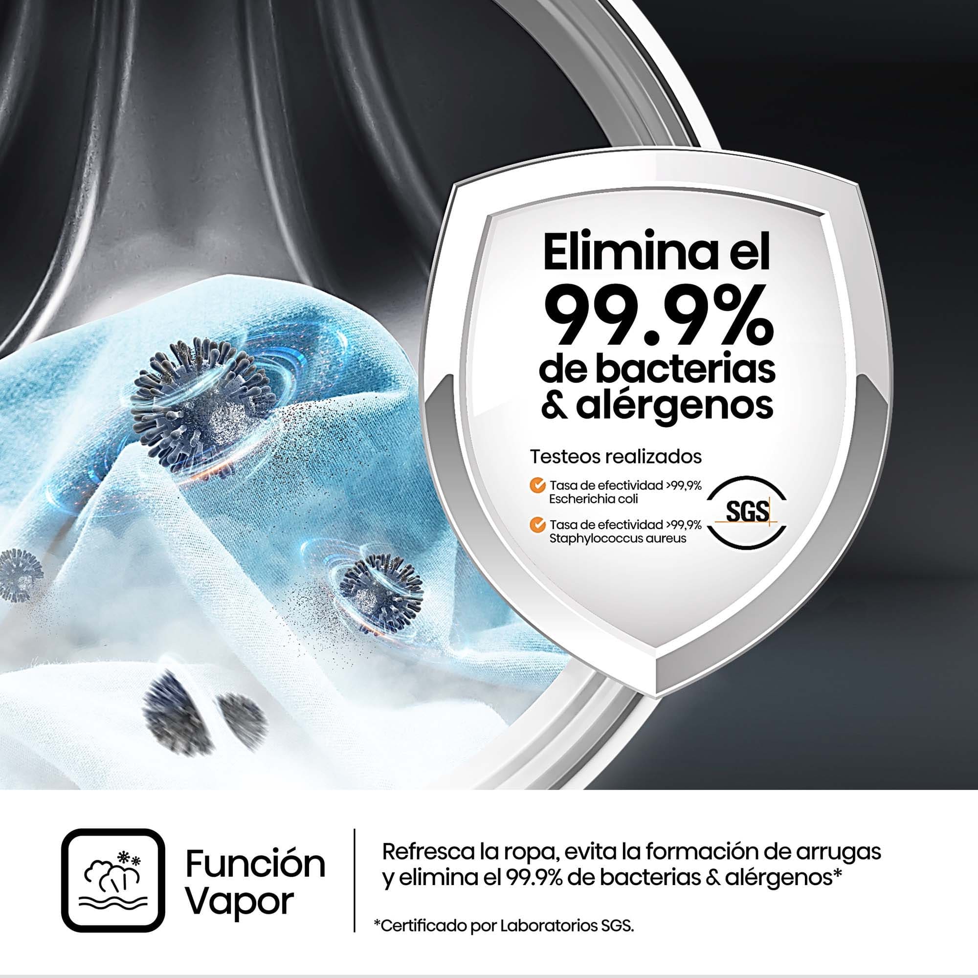 Hisense - WF5S1045BW – Lavadora, Clase A, 10,5 Kg, 1400 rpm, Blanco