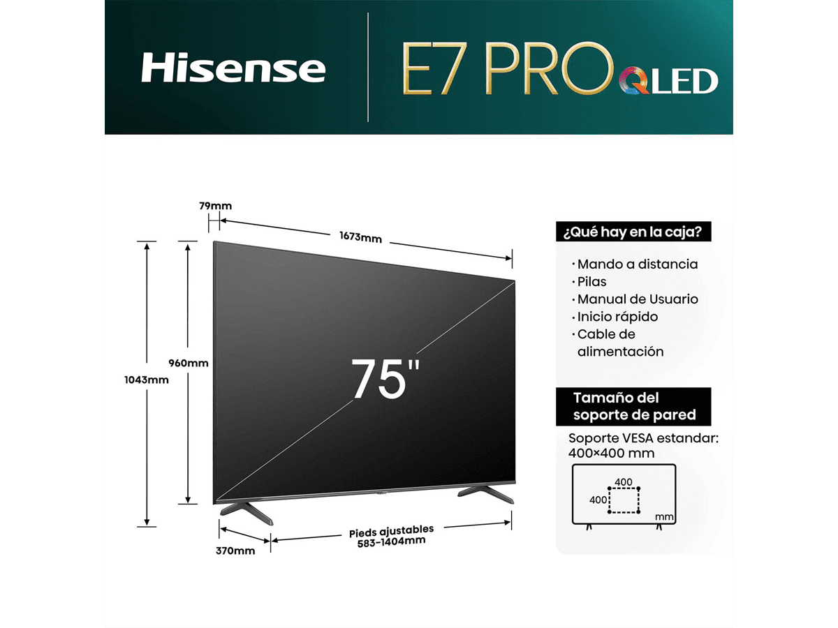 Hisense - QLED E7NQ Pro, Gaming TV