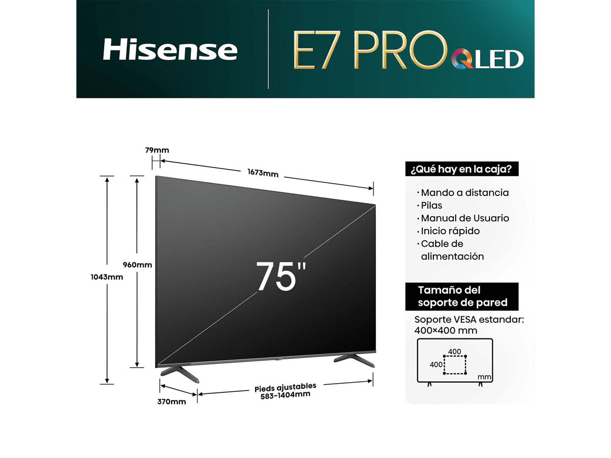Hisense - Serie E7NQ Pro QLED Gaming TV