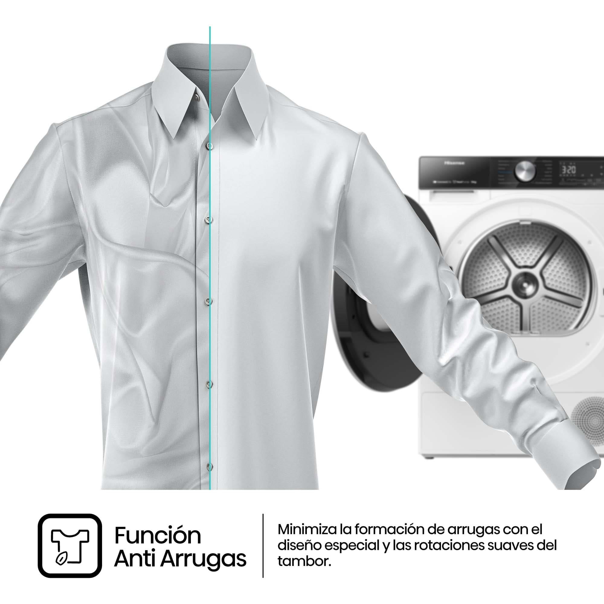 Hisense - DH5S102BW – Secadora,  Clase A+++, 10 Kg, Blanco