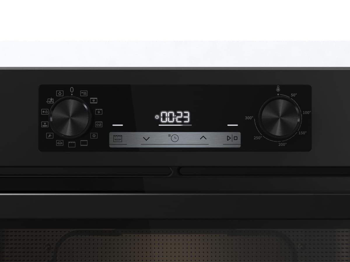 Hisense - BI64213E1PB – Horno Pirolítico, Clase A+, 77L, Negro