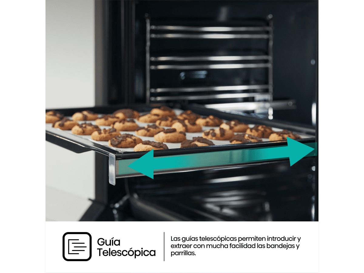 Hisense - BI64213E14PX – Horno Pirolítico, Clase A+, 77L, Inox
