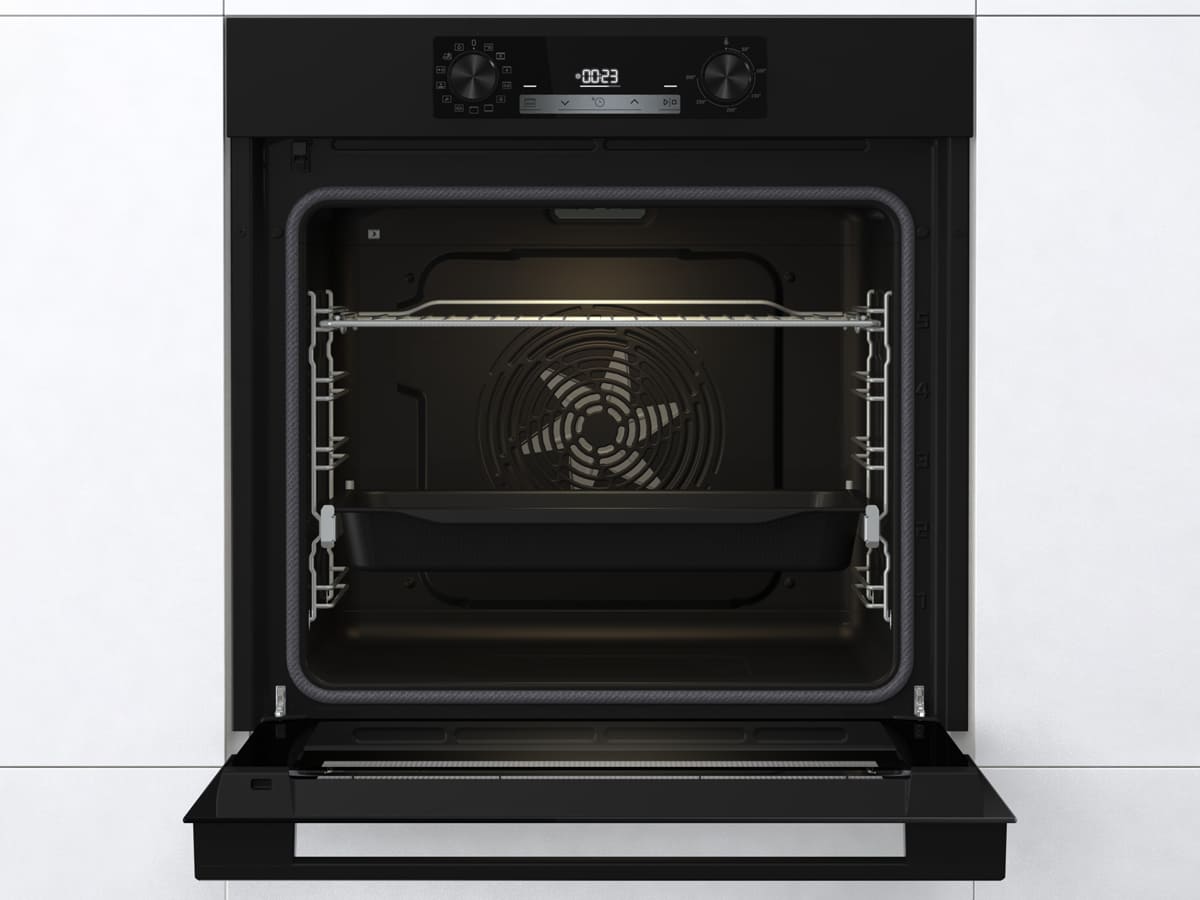 Hisense - BI64213E1PB – Horno Pirolítico, Clase A+, 77L, Negro