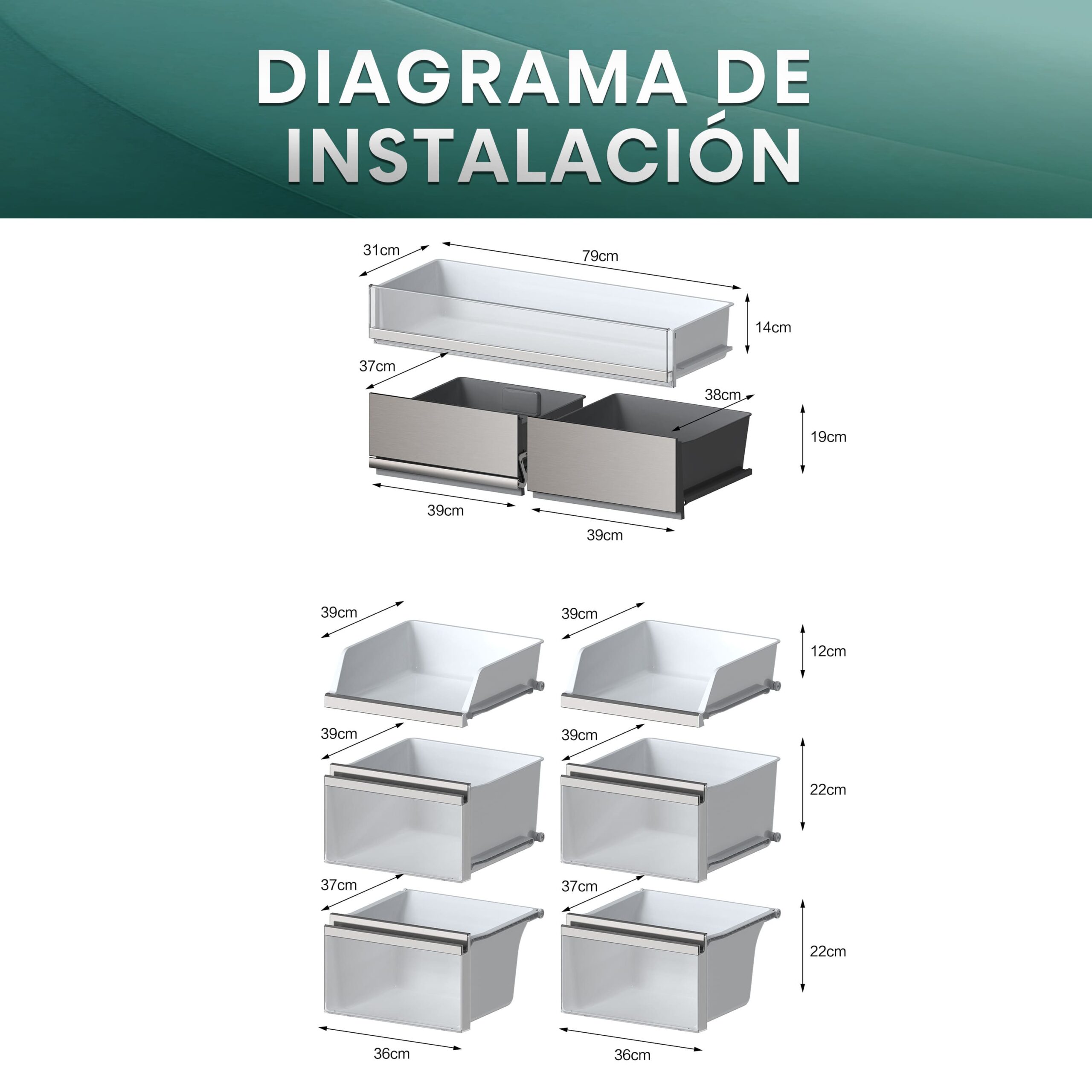 Hisense - RQ5P605NSVE – Frigorífico Americano 4 Puertas  Kitchen Fit, Clase E, Capacidad 591L, Color Cristal Inox