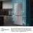 Kitchen Fit RQ5P605NSVE – Frigorífico Americano 4 Puertas  Kitchen Fit, Clase E, Capacidad 591L, Color Cristal Inox