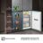 Kitchen Fit RQ5P605NSVE – Frigorífico Americano 4 Puertas  Kitchen Fit, Clase E, Capacidad 591L, Color Cristal Inox