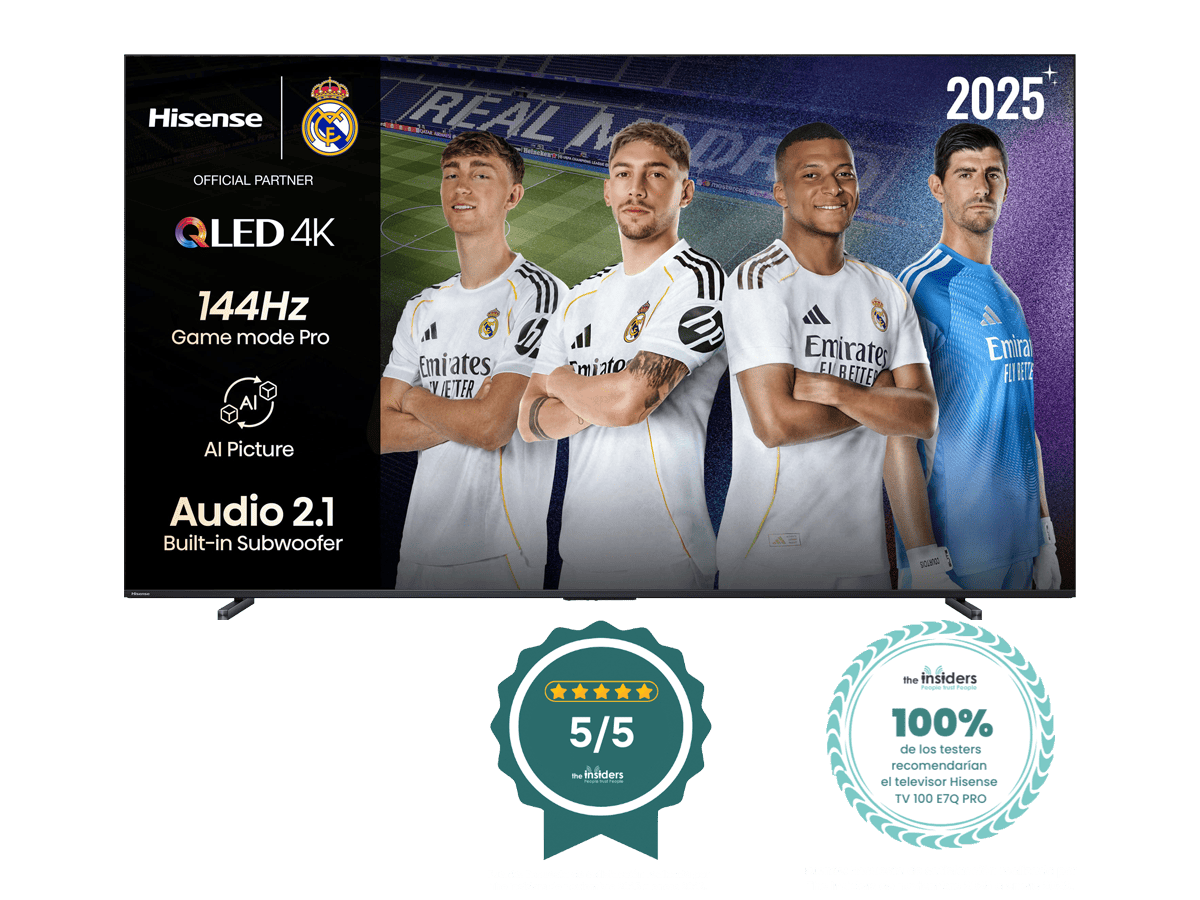 Hisense - Serie E7Q PRO QLED TV 100E7Q Pro Gaming TV con Hi-View IA PRO y Modo Juego de 144Hz, , 