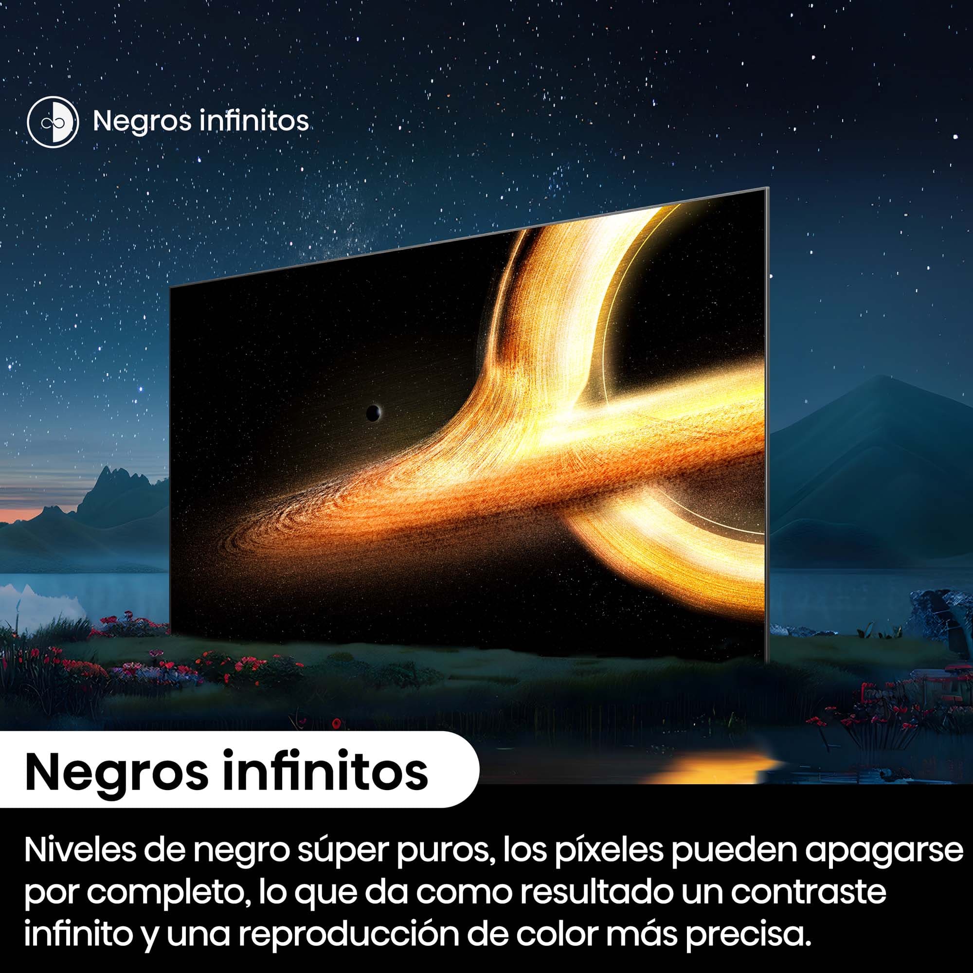 Hisense - Serie A85N OLED TV, Negros infinitos, 120 Hz, Solución HDR total