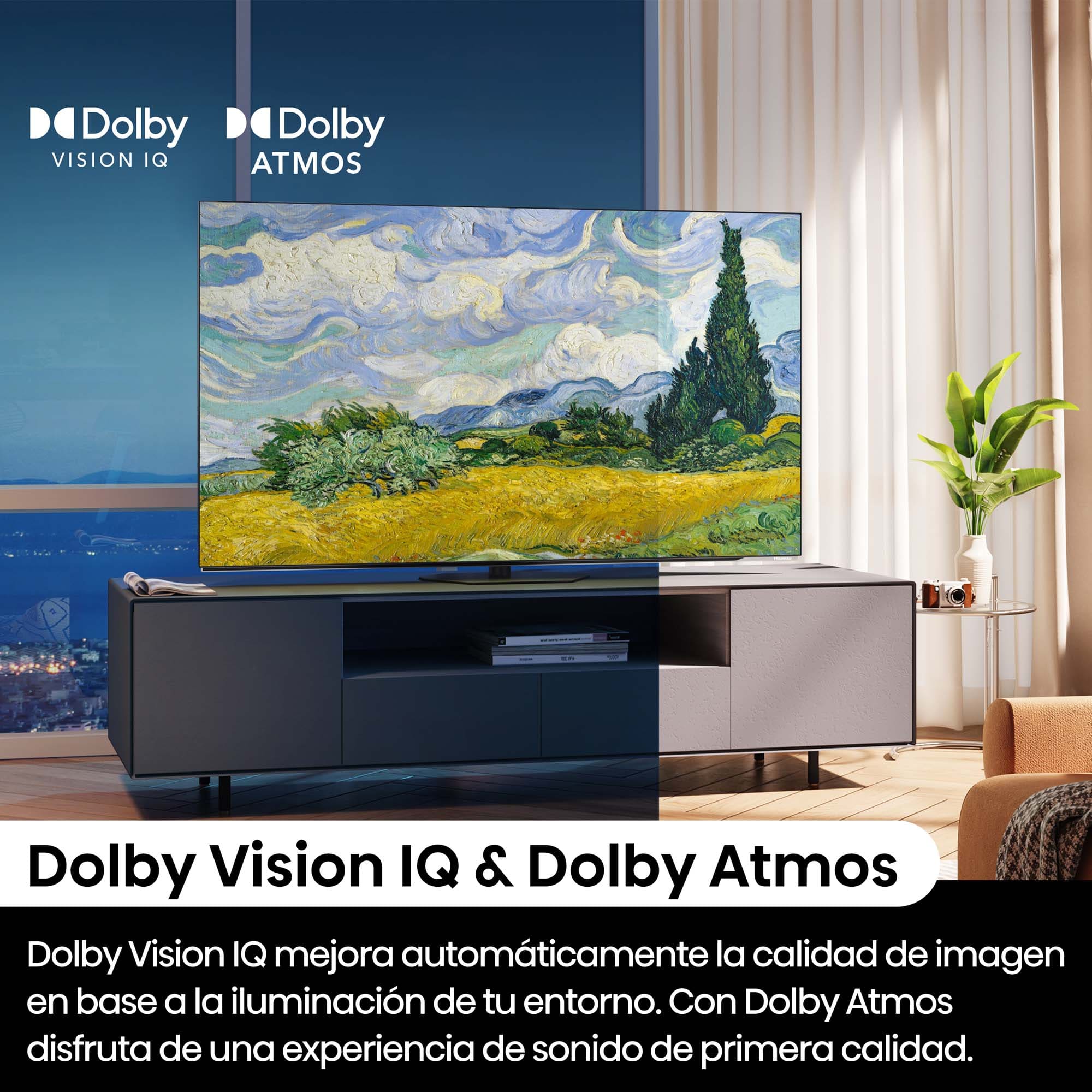 Hisense - Serie A85N OLED TV, Negros infinitos, 120 Hz, Solución HDR total