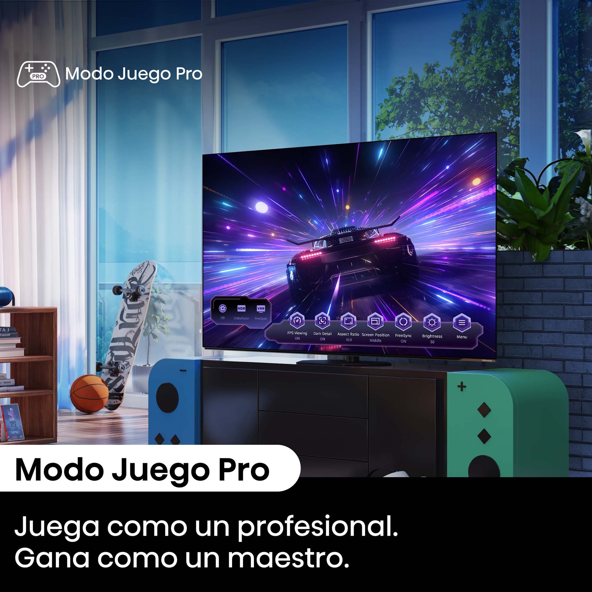 Hisense - Serie A85N OLED TV, Negros infinitos, 120 Hz, Solución HDR total
