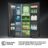 Americanos Side by Side RS9P628GPFE – Americano Side By Side De Libre Instalación, Clase E, Capacidad 614L, Color Negro