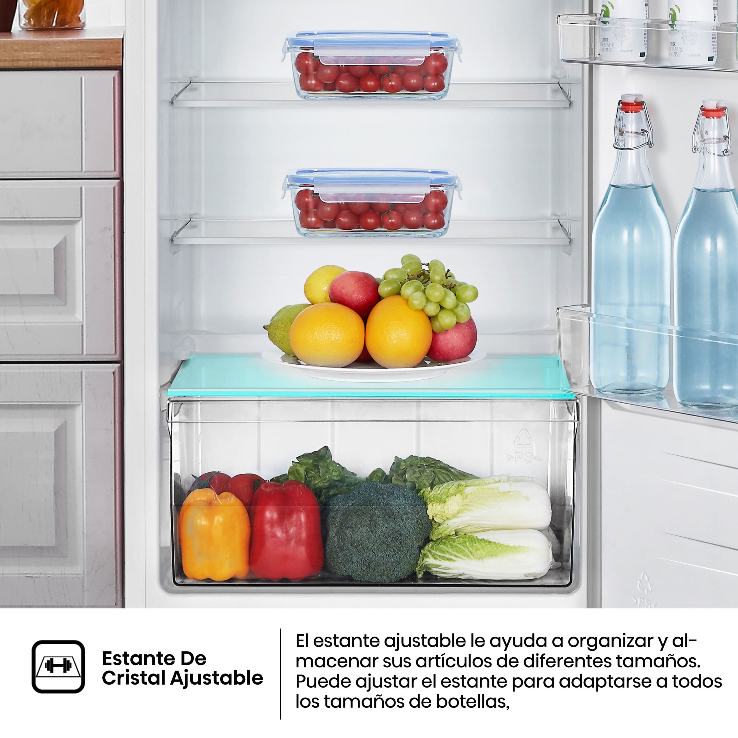 Hisense - RT267D4AWE – Frigorífico 2 Puertas, Clase E, 206L, Blanco
