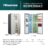 Kitchen Fit RS3P538NAIE – Frigorífico Americano Side By Side, Clase E, Capacidad 534L, Color Inox